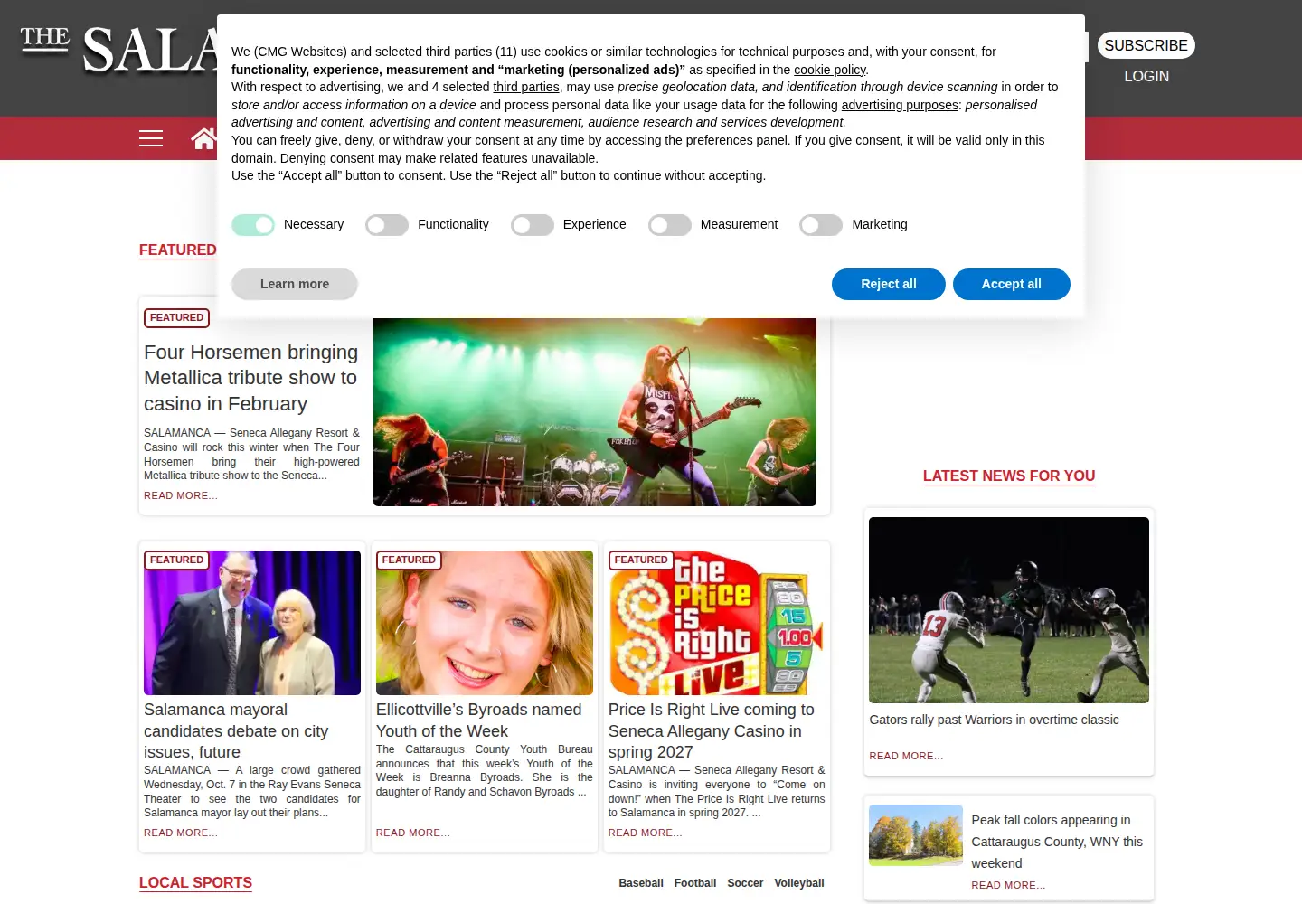 Screenshot of salamancapress.com