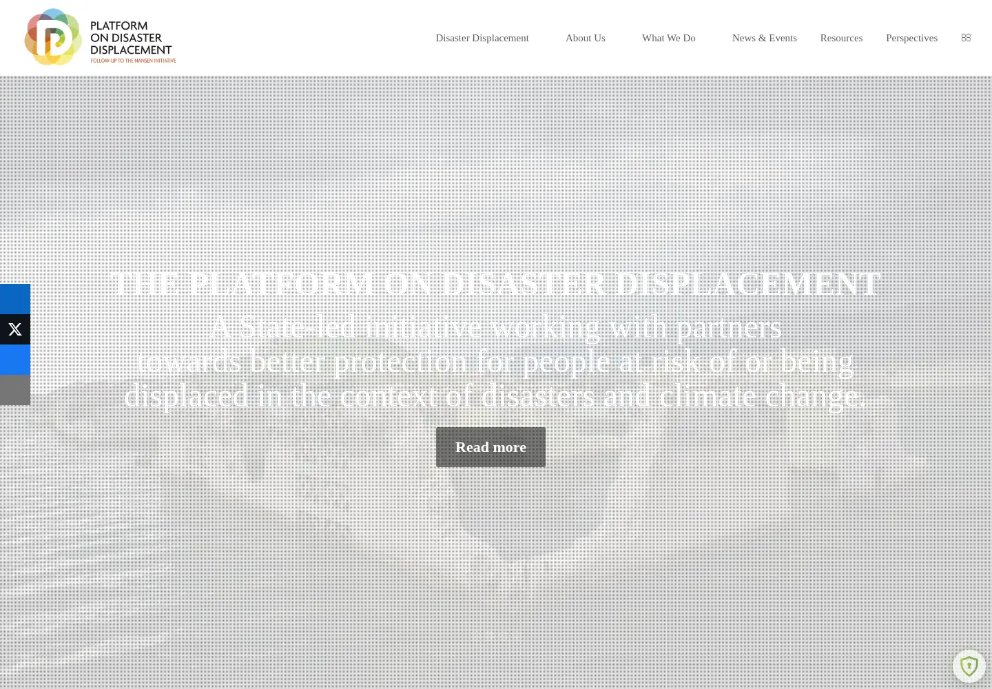 Screenshot of disasterdisplacement.org