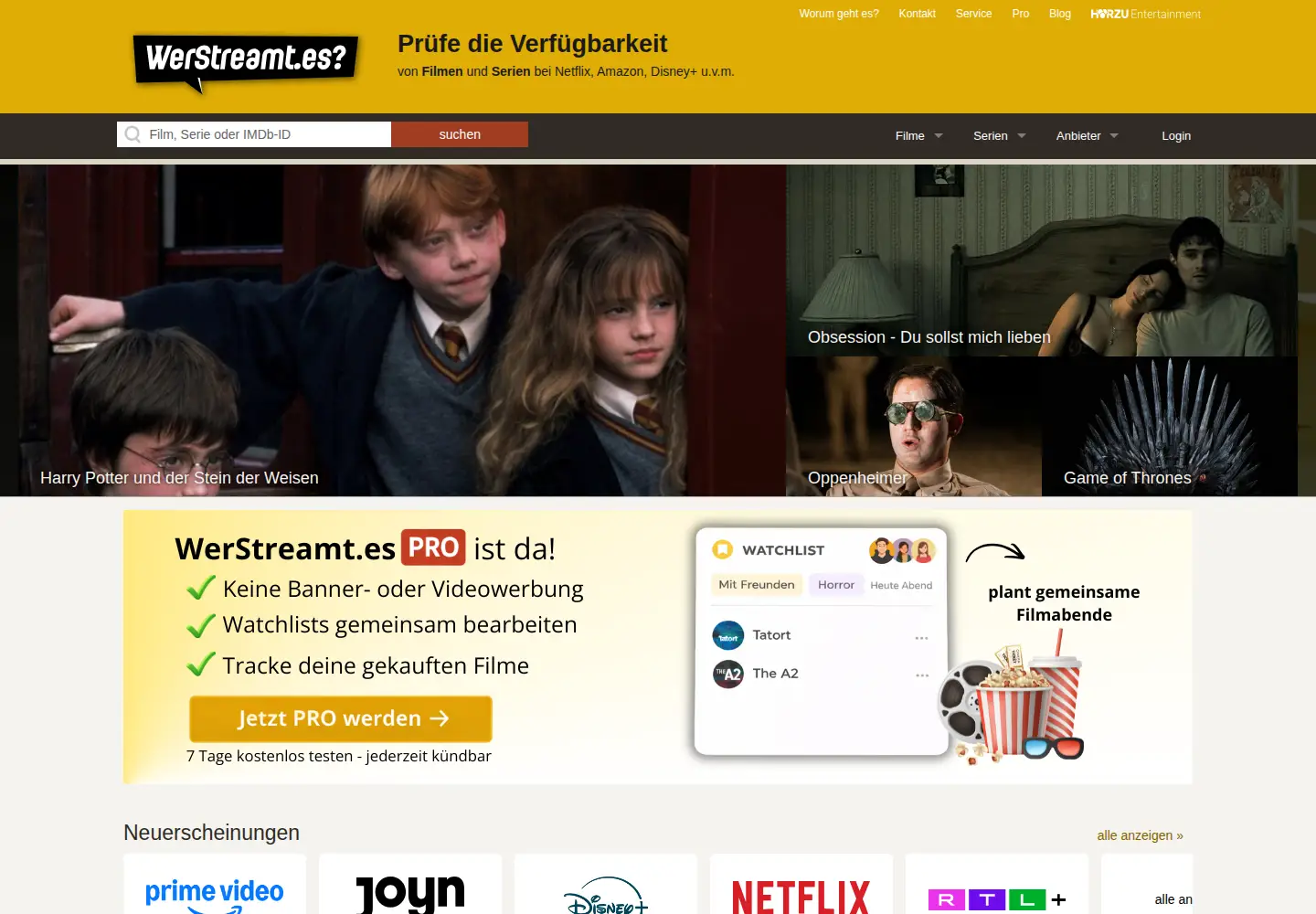 Screenshot of werstreamt.es