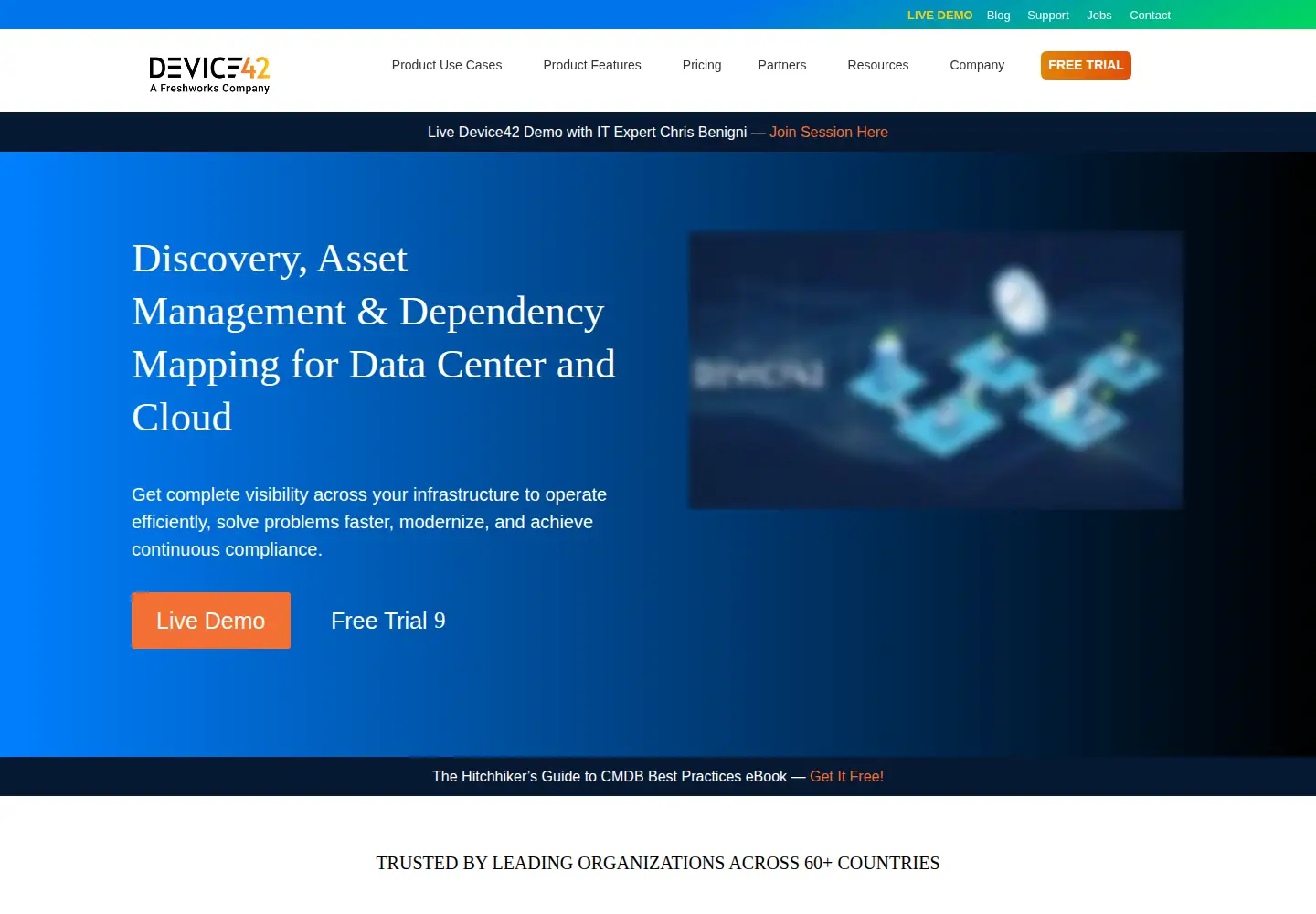 Screenshot of device42.com