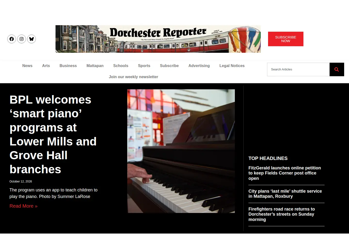 Captured homepage of dotnews.com in the current scan