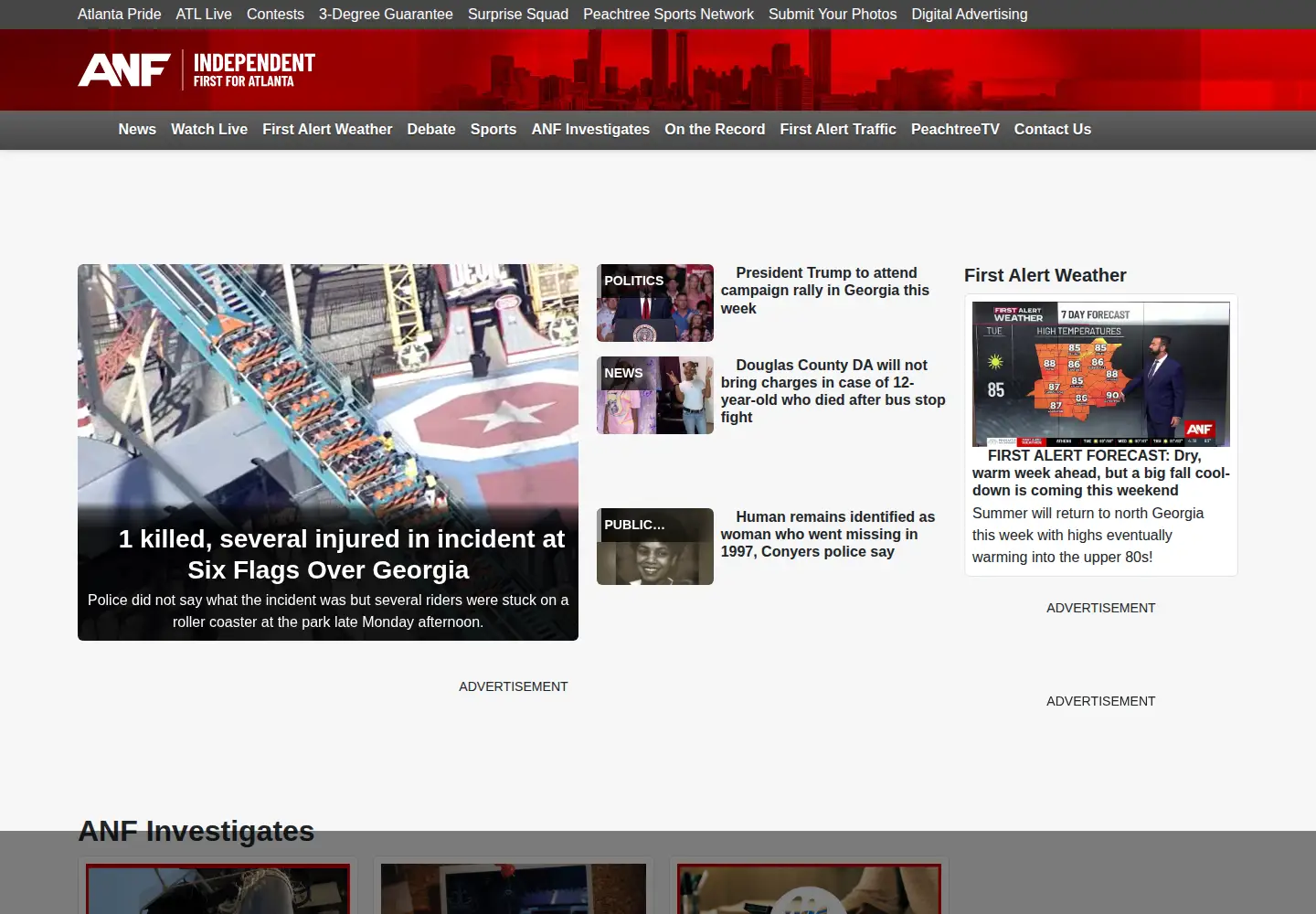 Screenshot of atlantanewsfirst.com