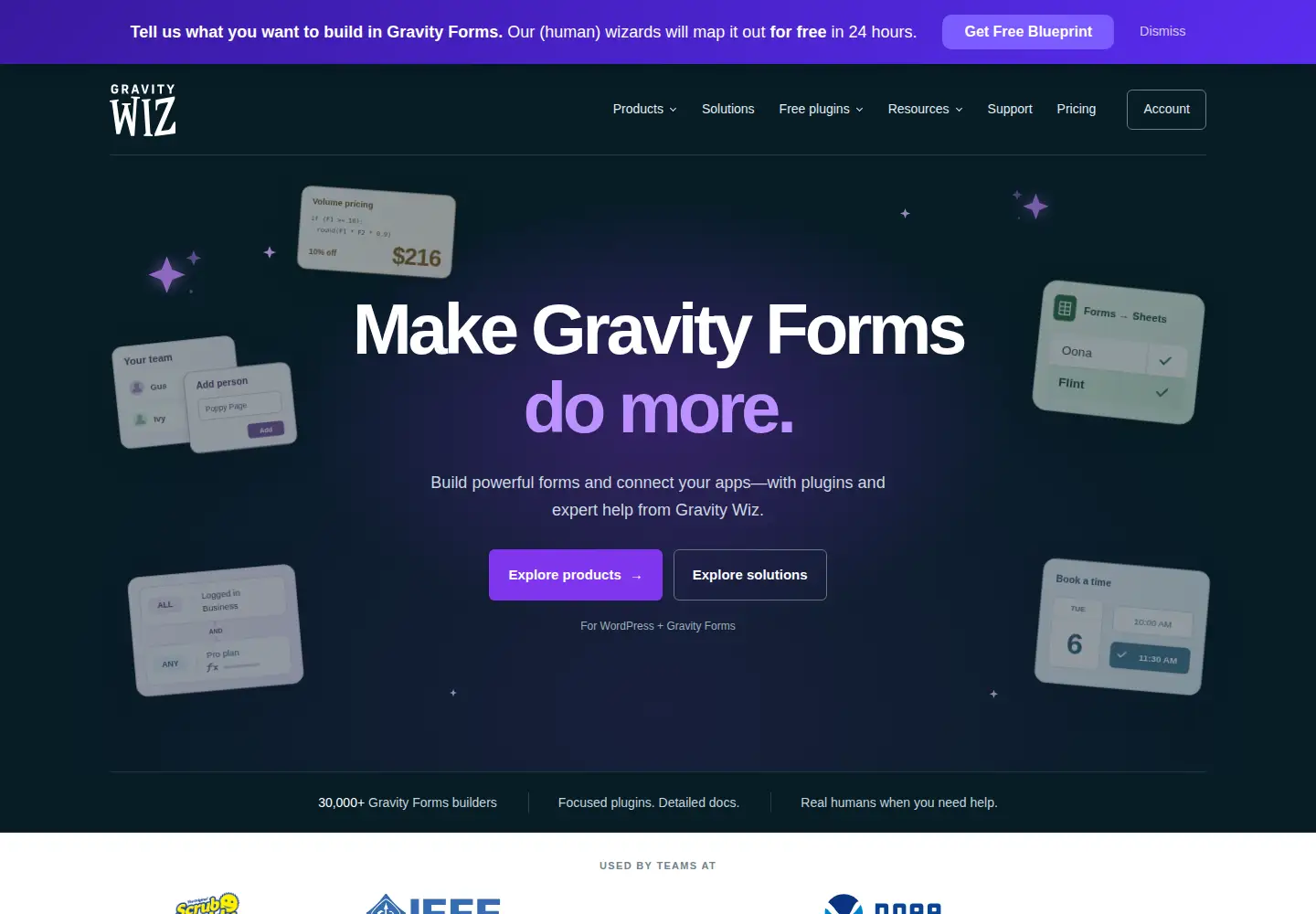 Screenshot of gravitywiz.com