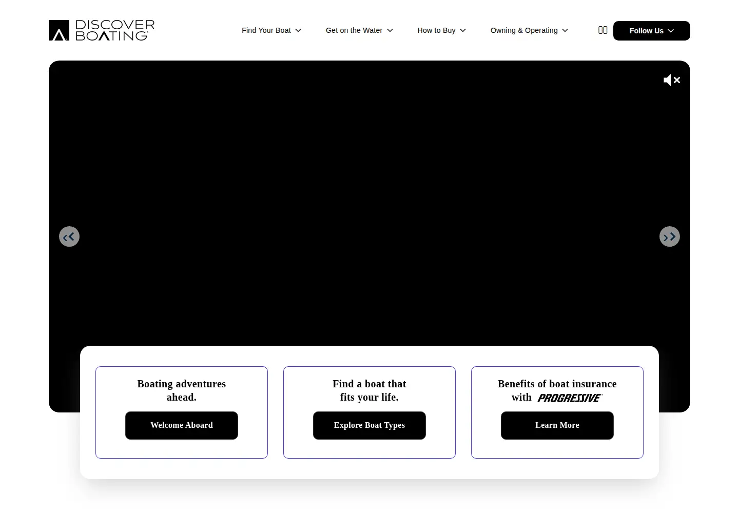 Screenshot of discoverboating.com