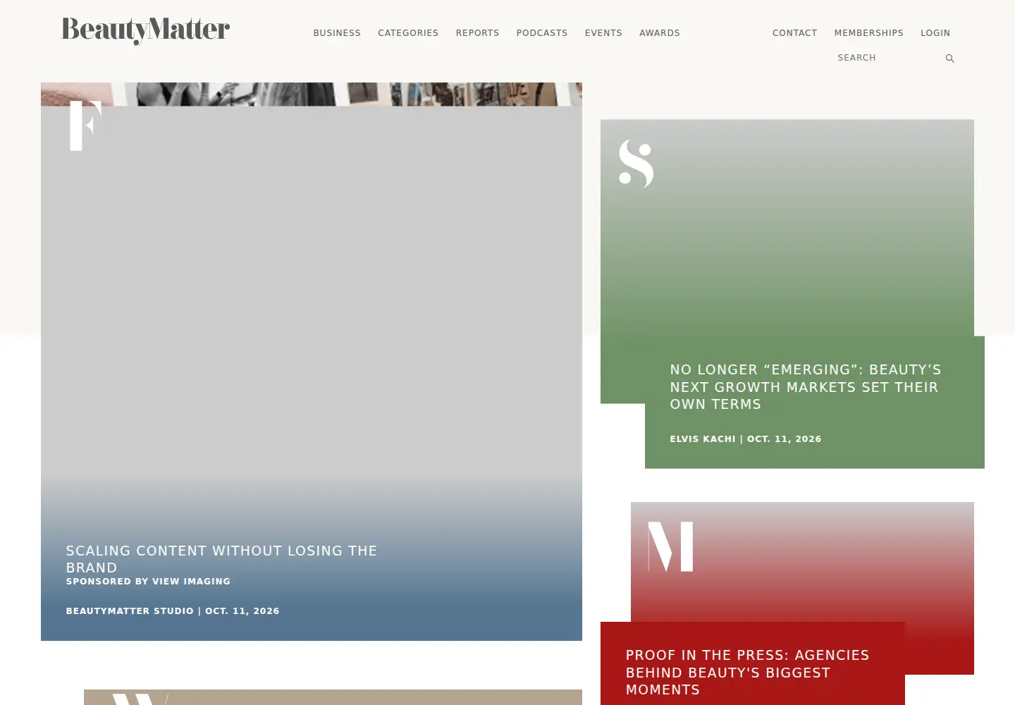 Screenshot of beautymatter.com