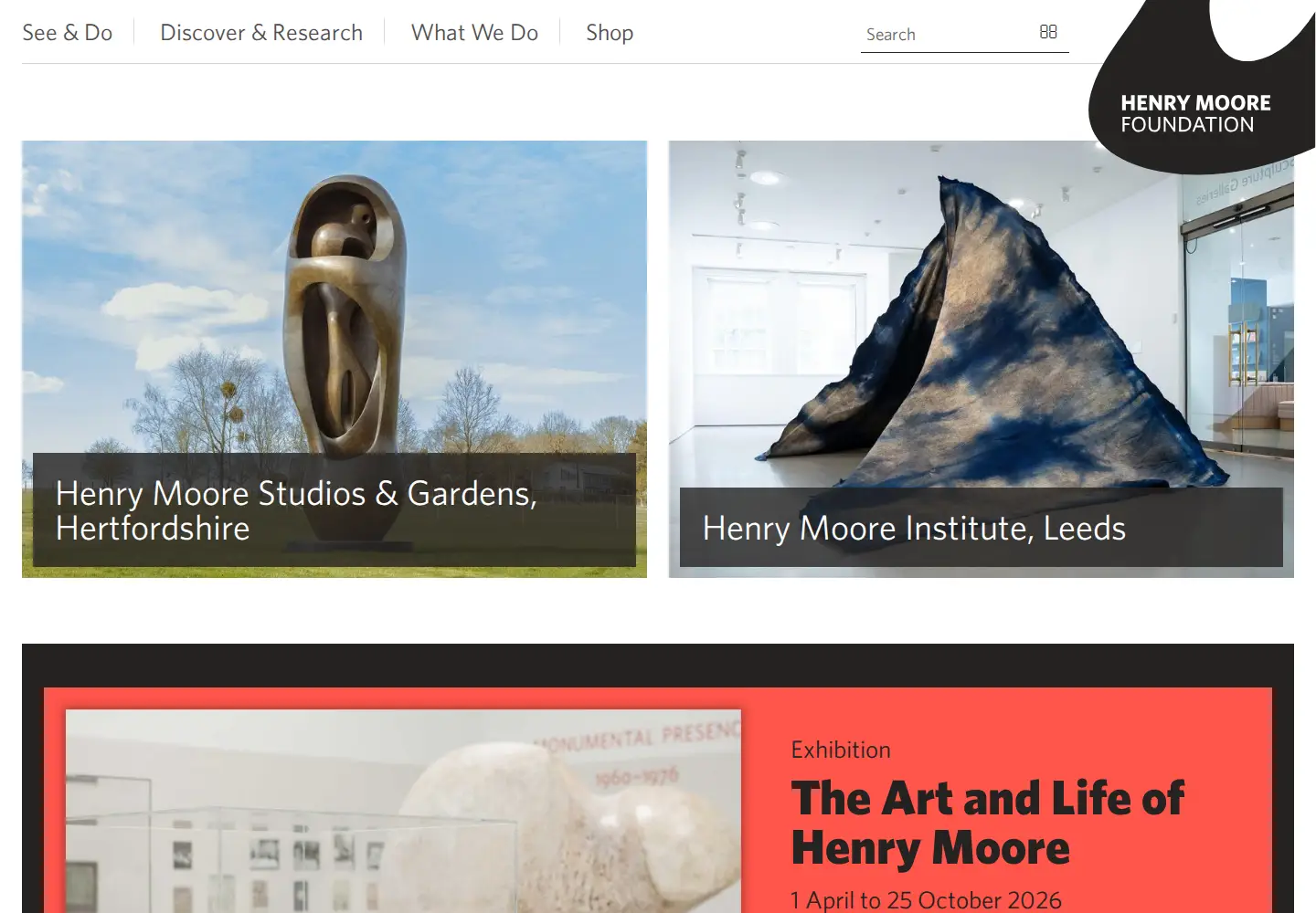 Screenshot of henry-moore.org