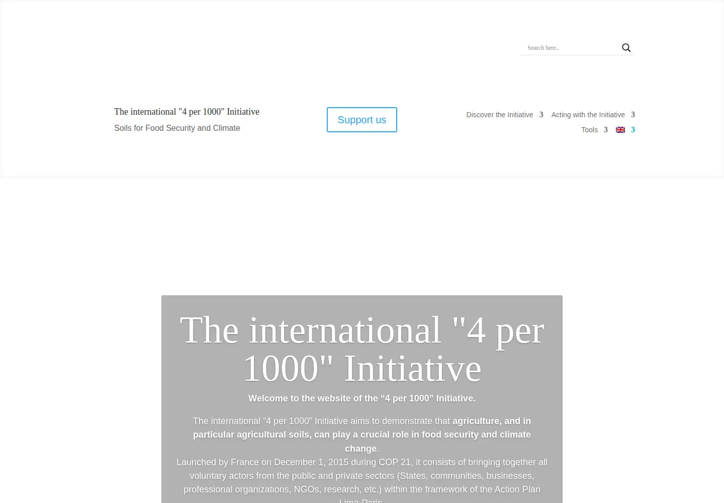 Captured homepage of 4p1000.org in the current scan