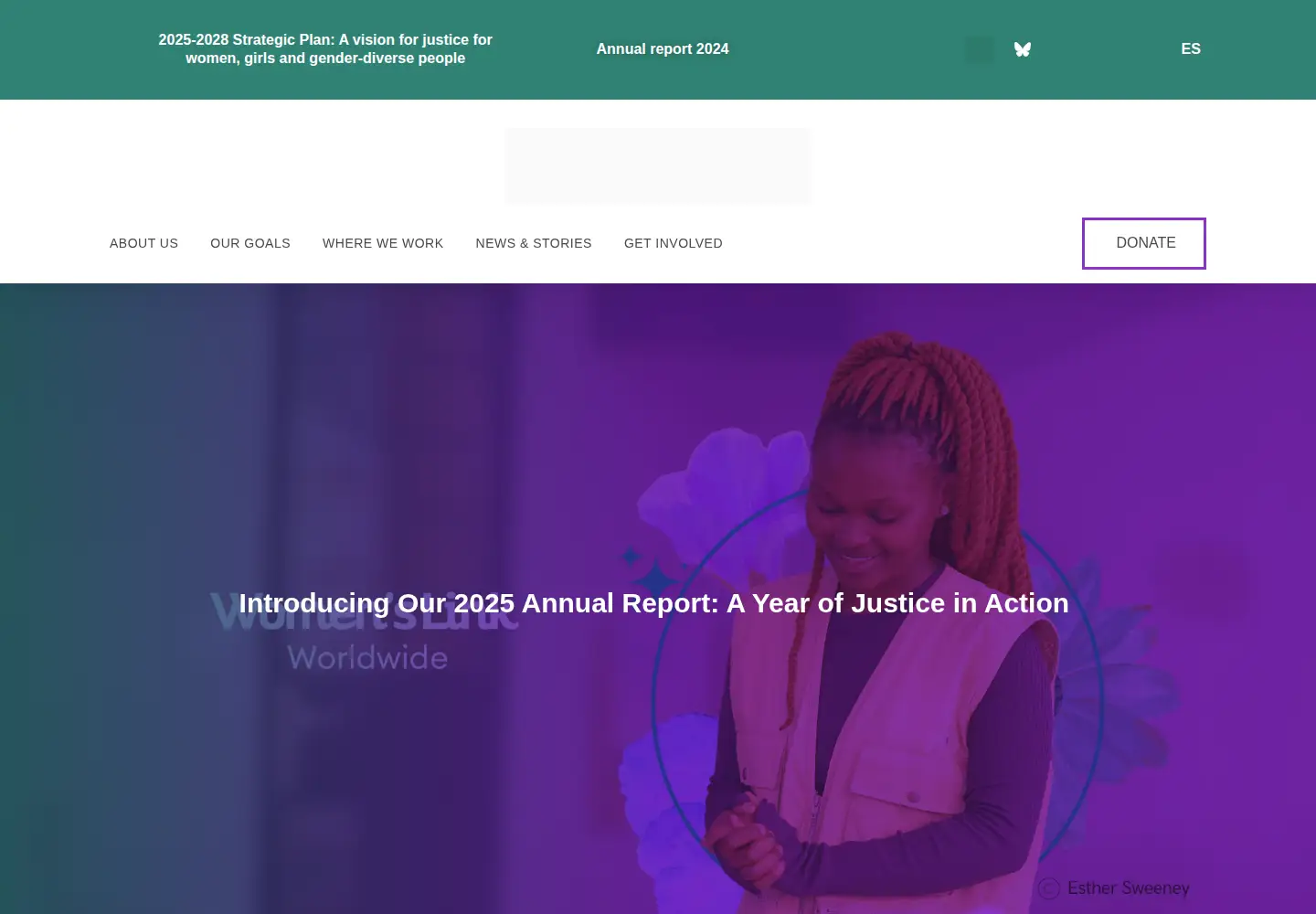 Screenshot of womenslinkworldwide.org