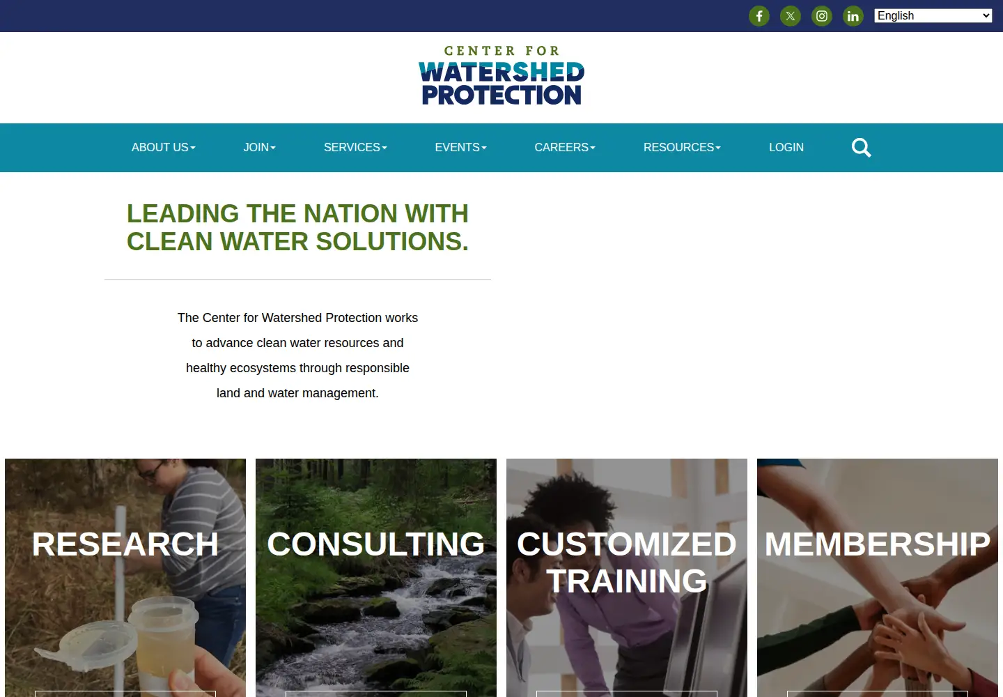 Screenshot of cwp.org