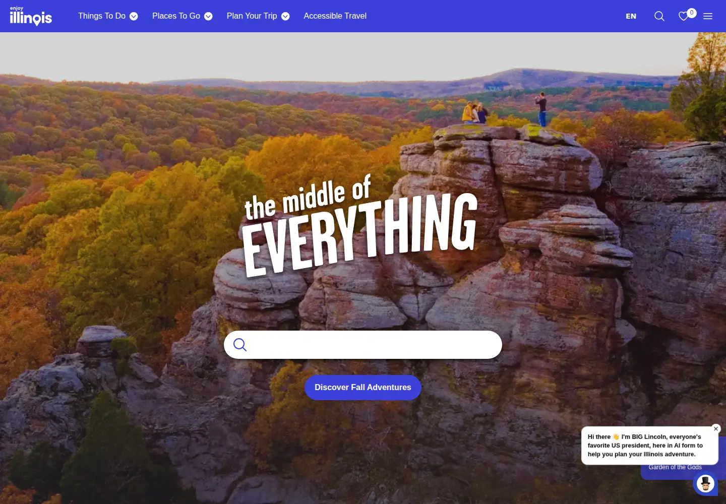Screenshot of enjoyillinois.com