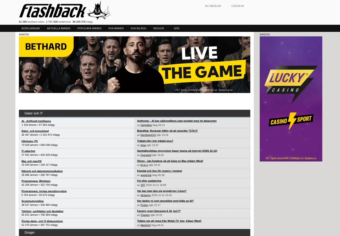 Screenshot of flashback.org