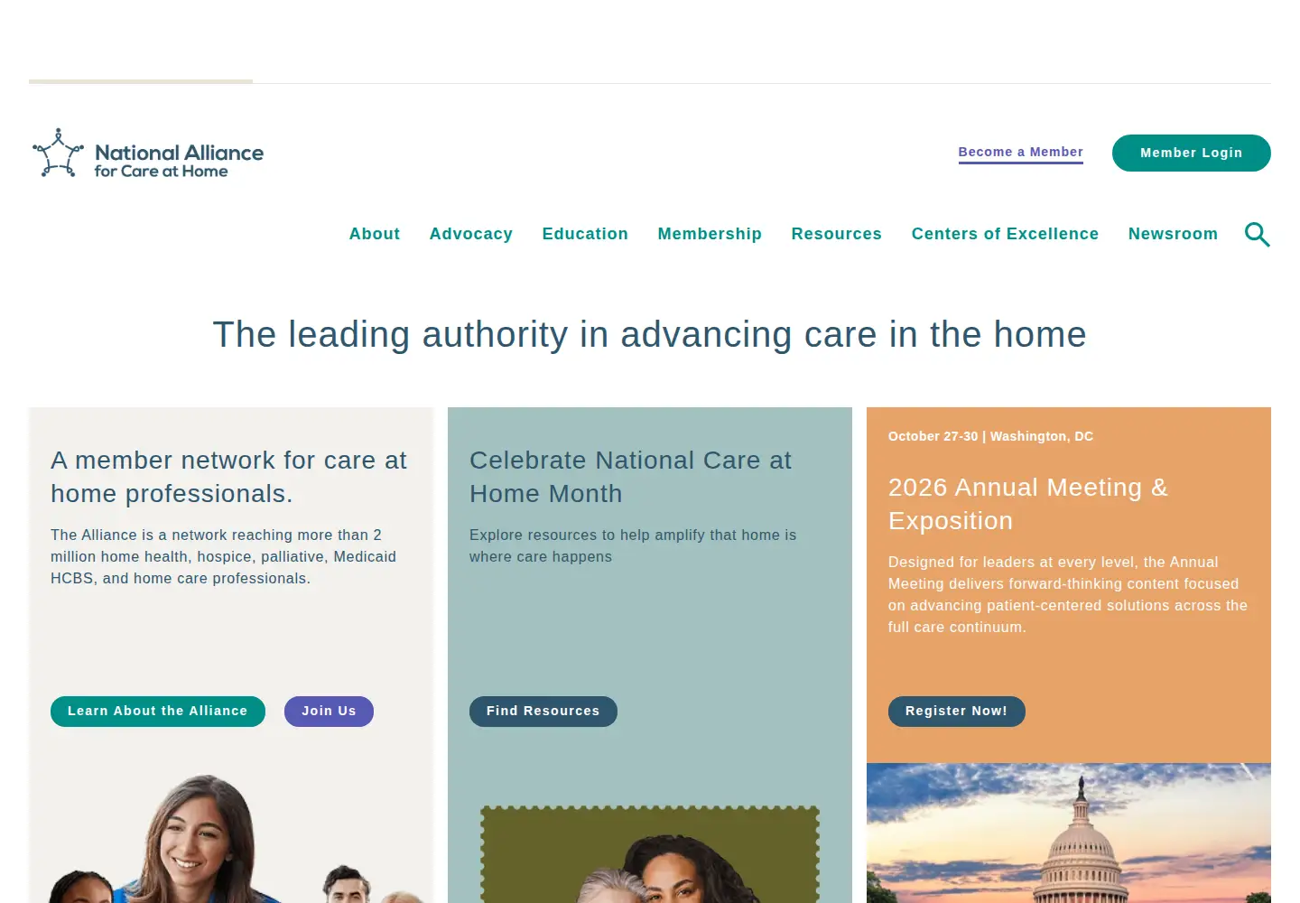 Screenshot of nhpco.org
