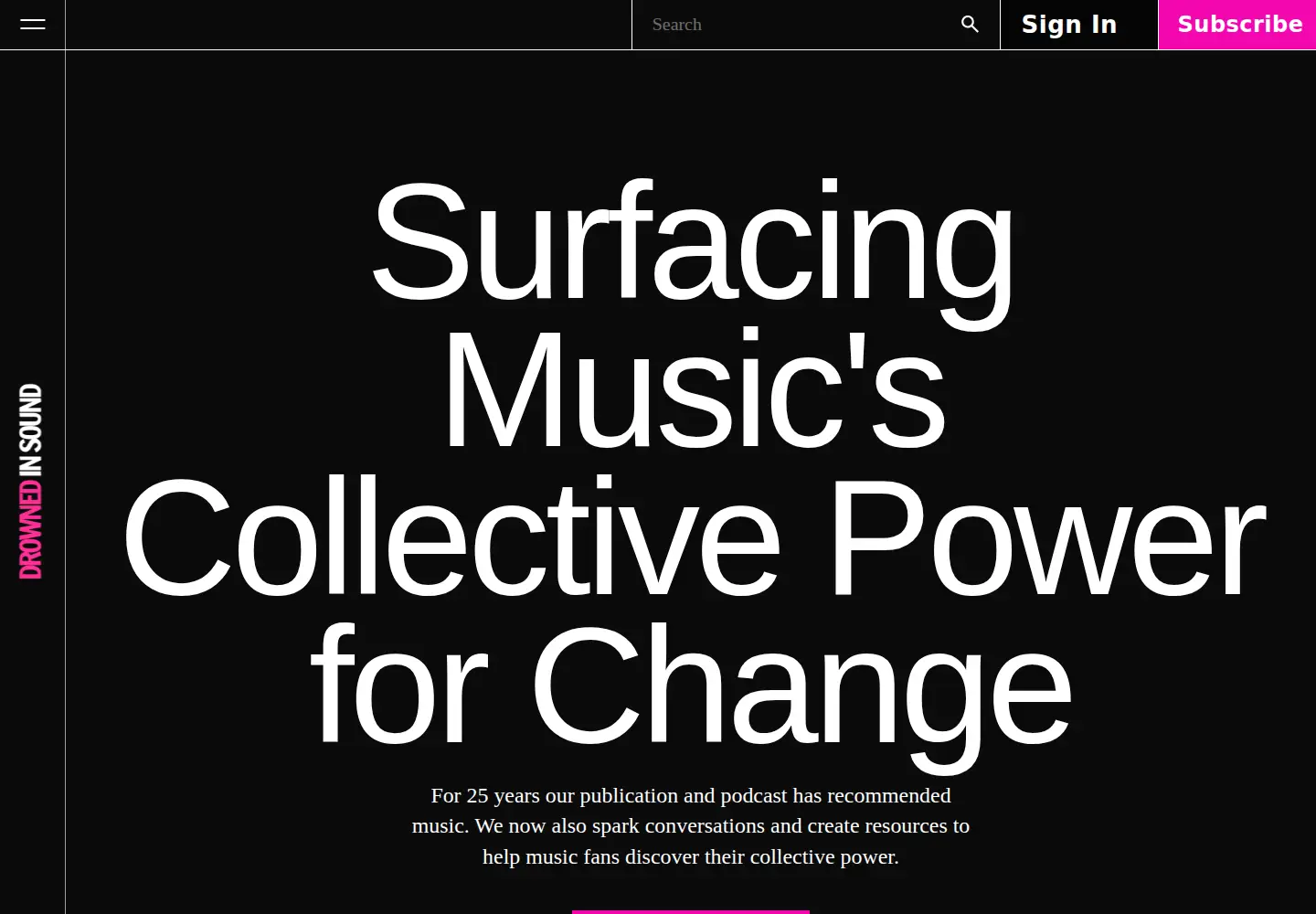 Screenshot of drownedinsound.org