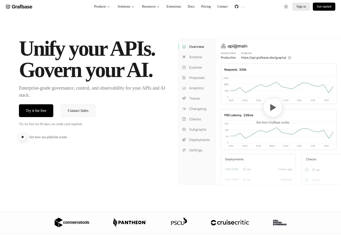 Screenshot of grafbase.com