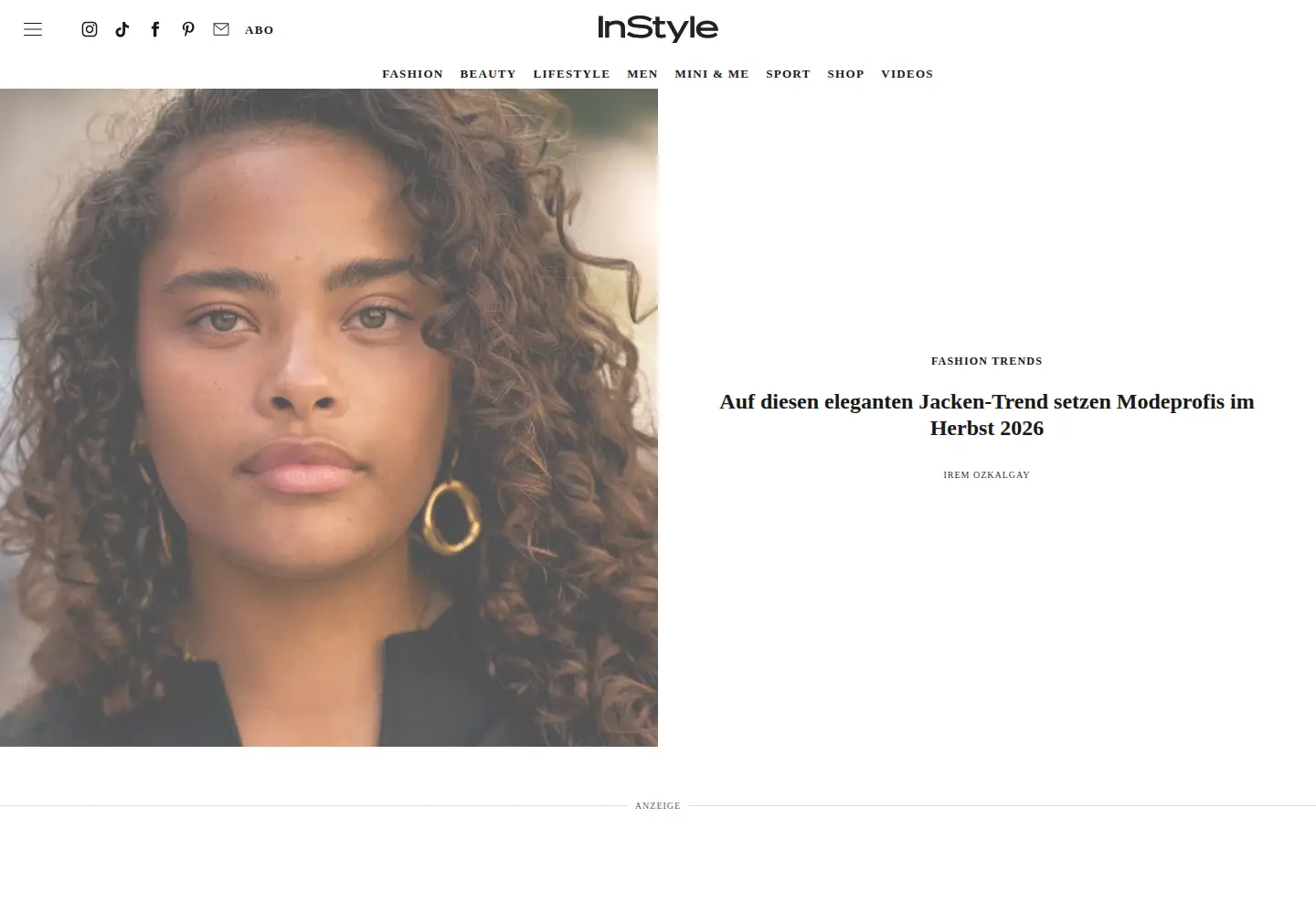 Screenshot of instyle.de