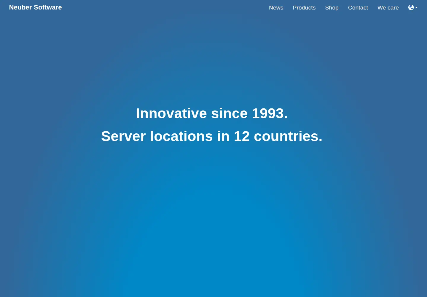 Captured homepage of neuber.com in the current scan