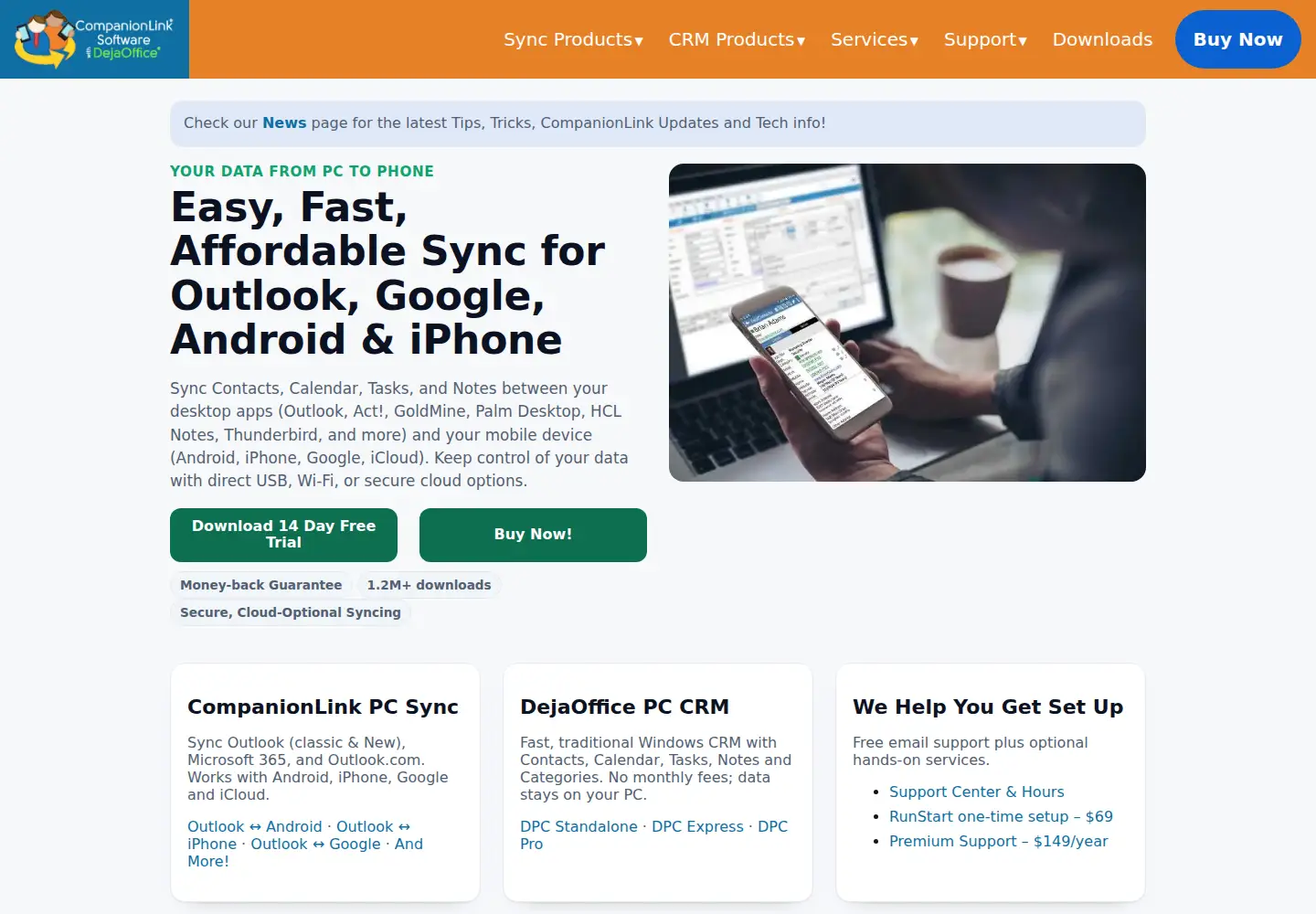 Screenshot of companionlink.com