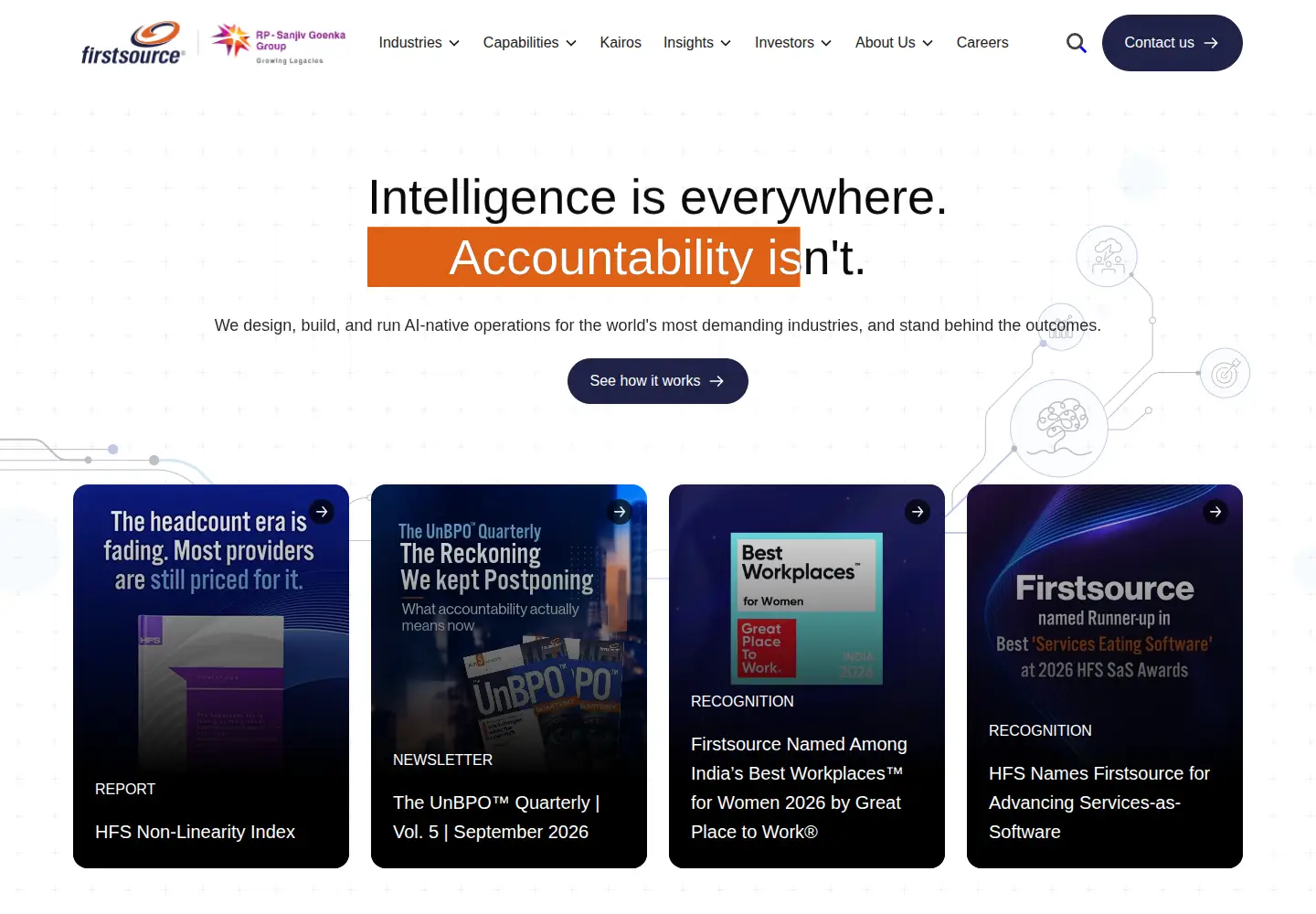 Screenshot of firstsource.com