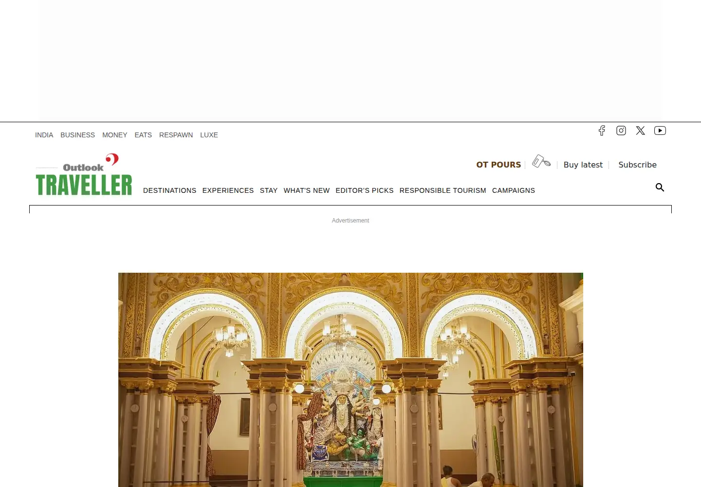 Screenshot of outlooktraveller.com