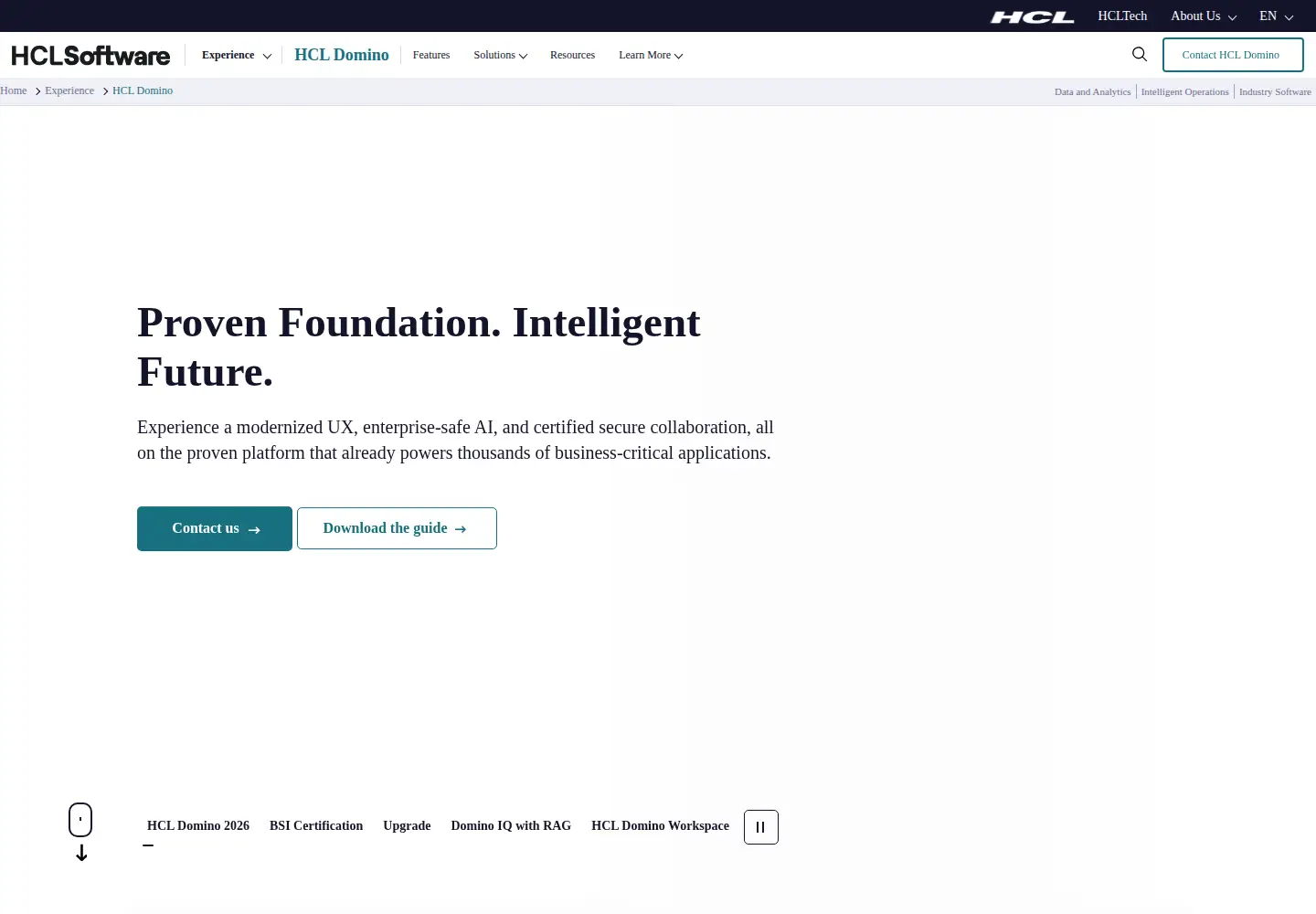 Screenshot of lotus.com
