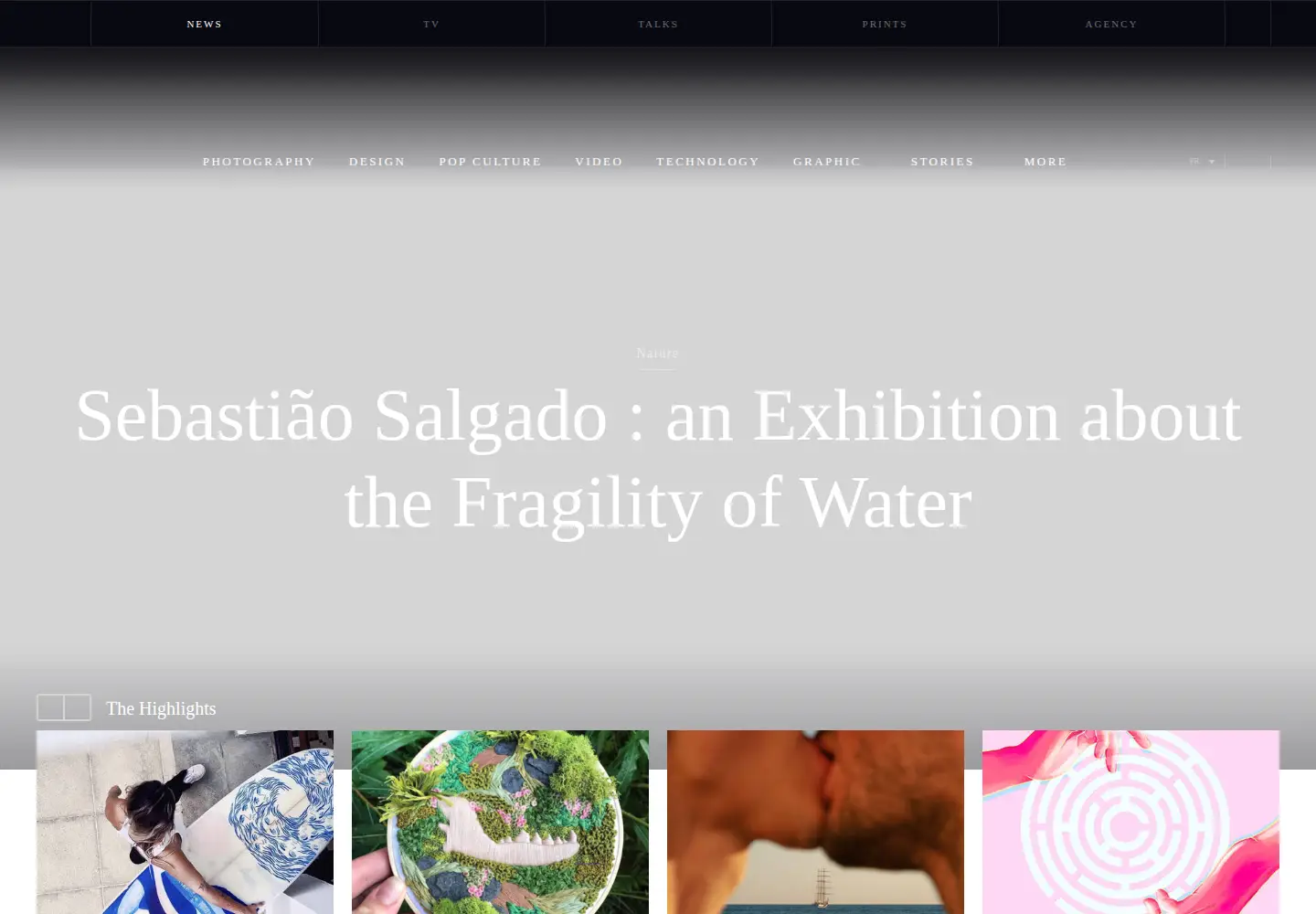 Screenshot of fubiz.net