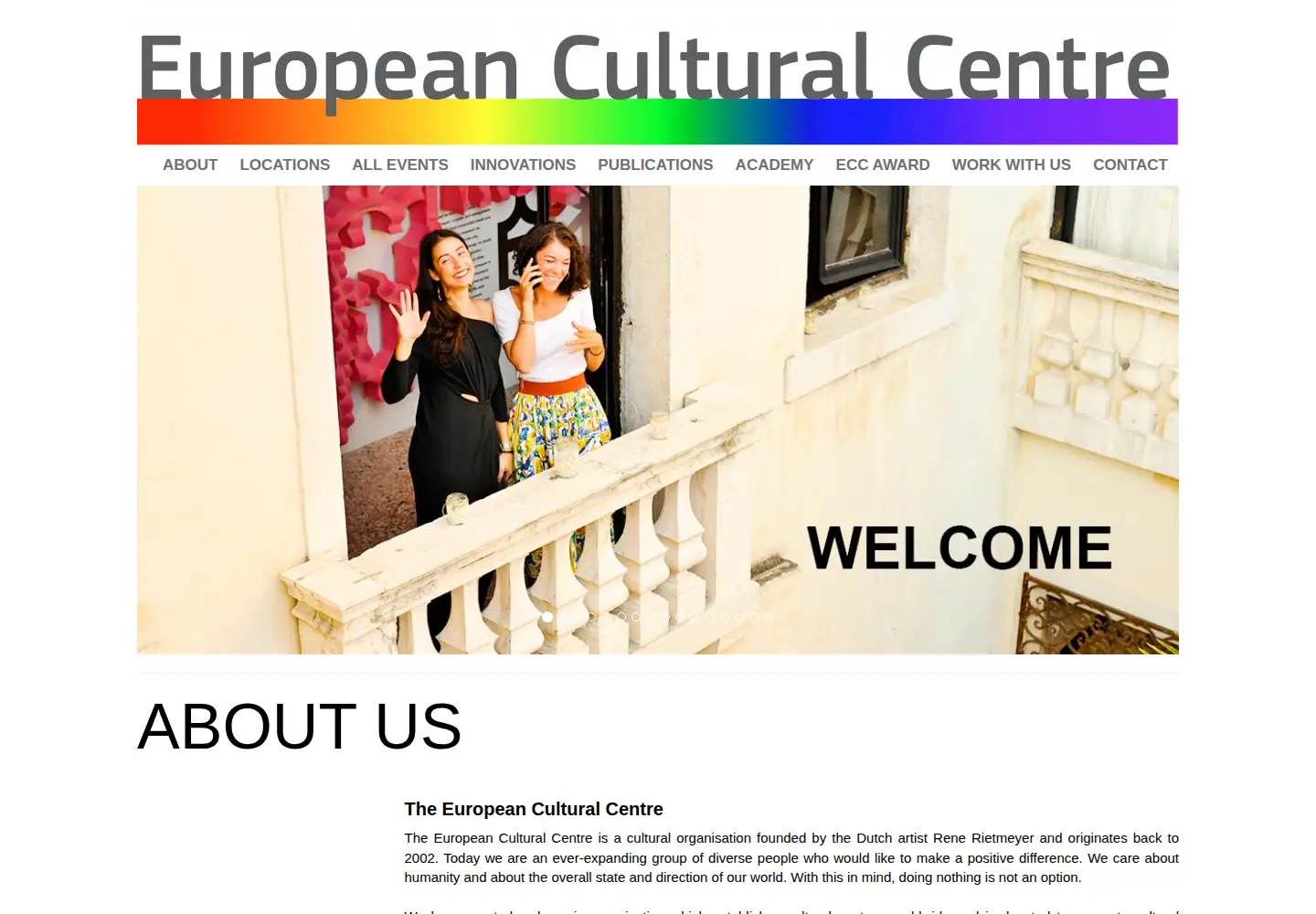 Screenshot of europeanculturalcentre.eu