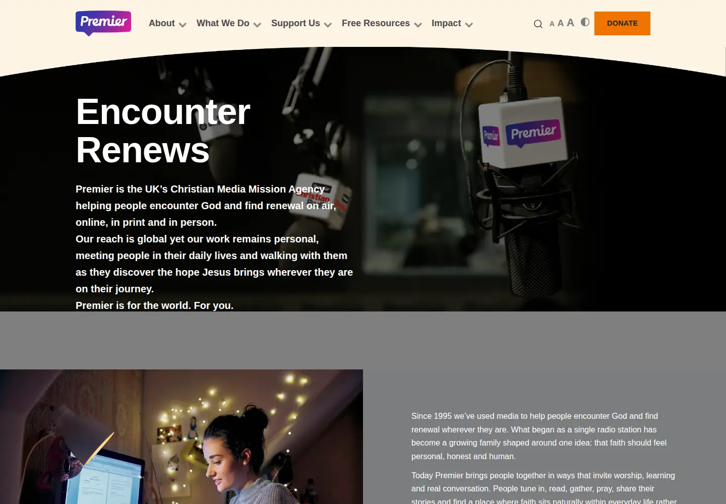 Captured homepage of premier.org.uk in the current scan