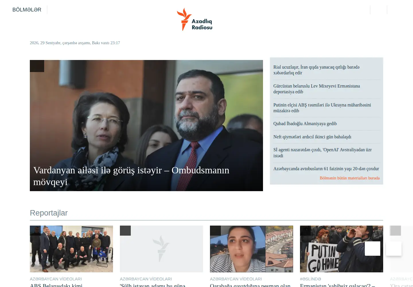 Screenshot of azadliq.org