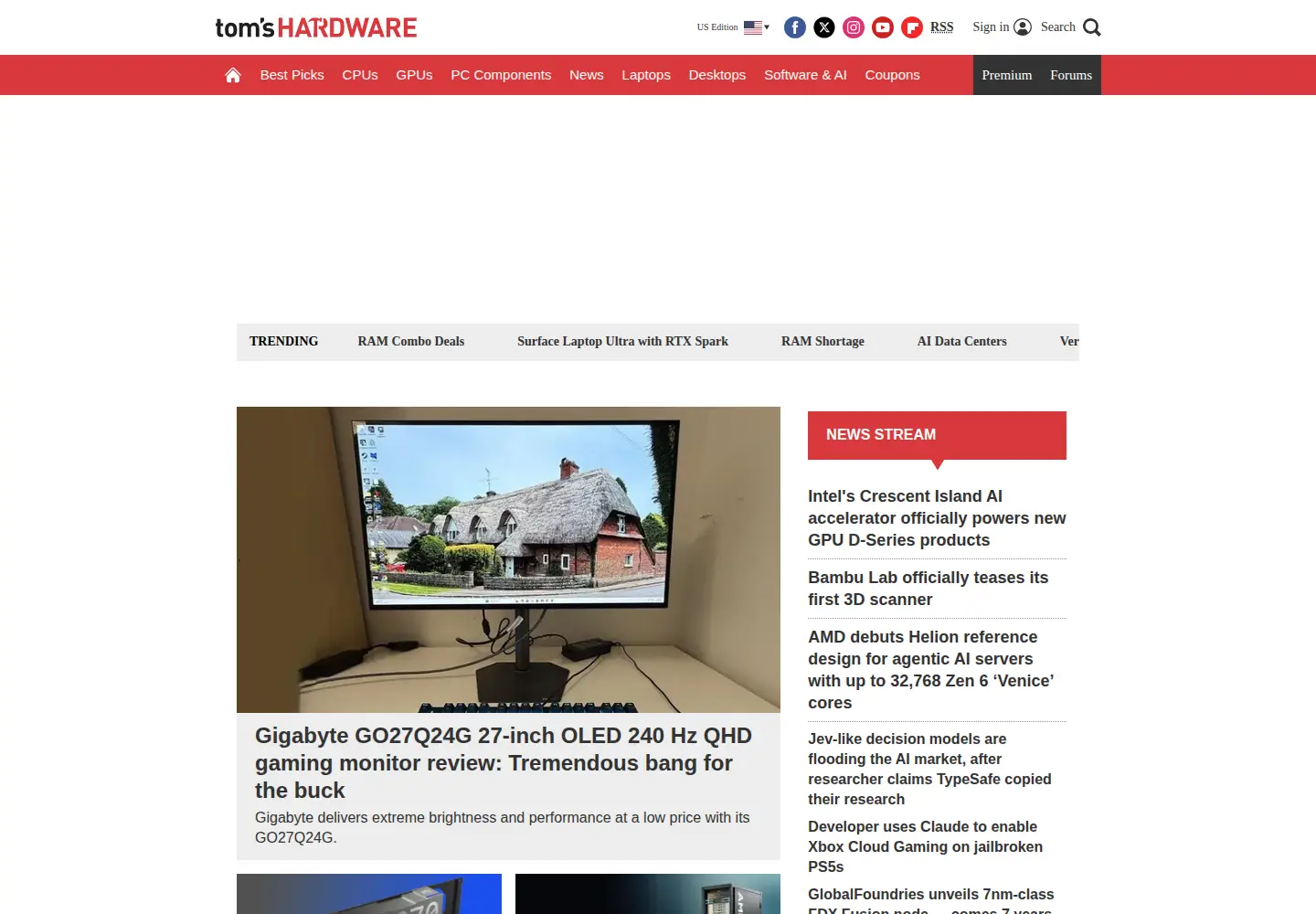 Screenshot of maximumpc.com
