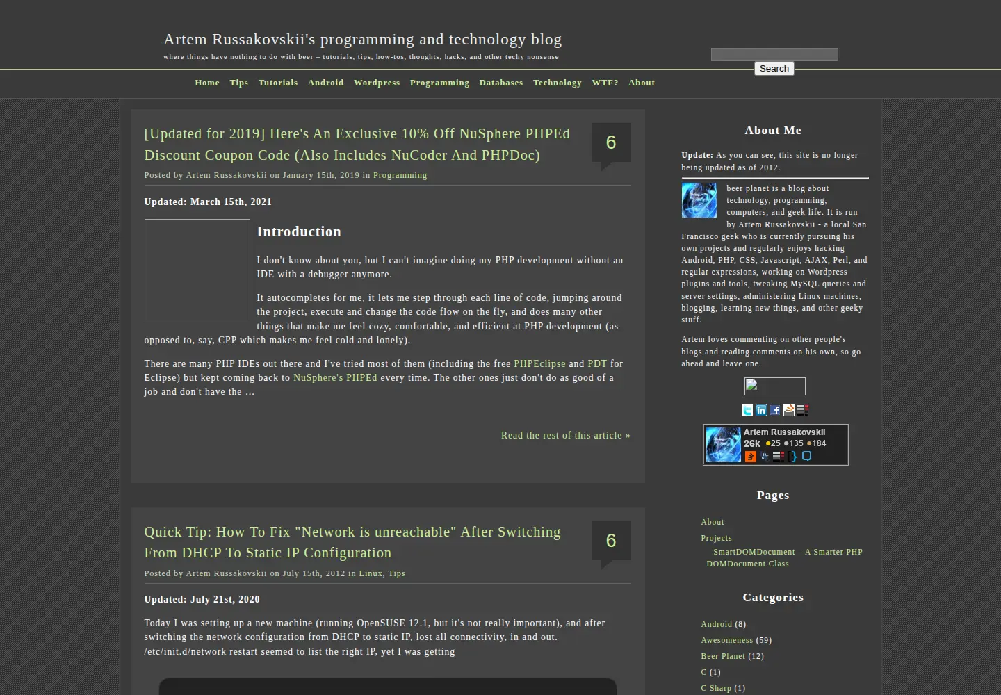 Screenshot of beerpla.net