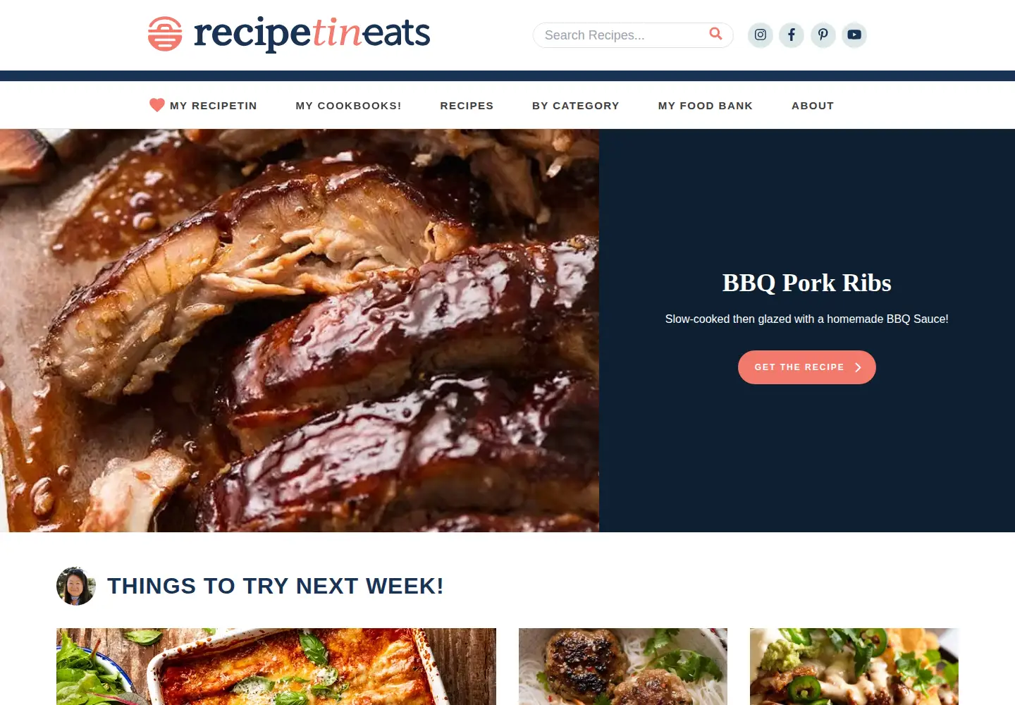 Screenshot of recipetineats.com