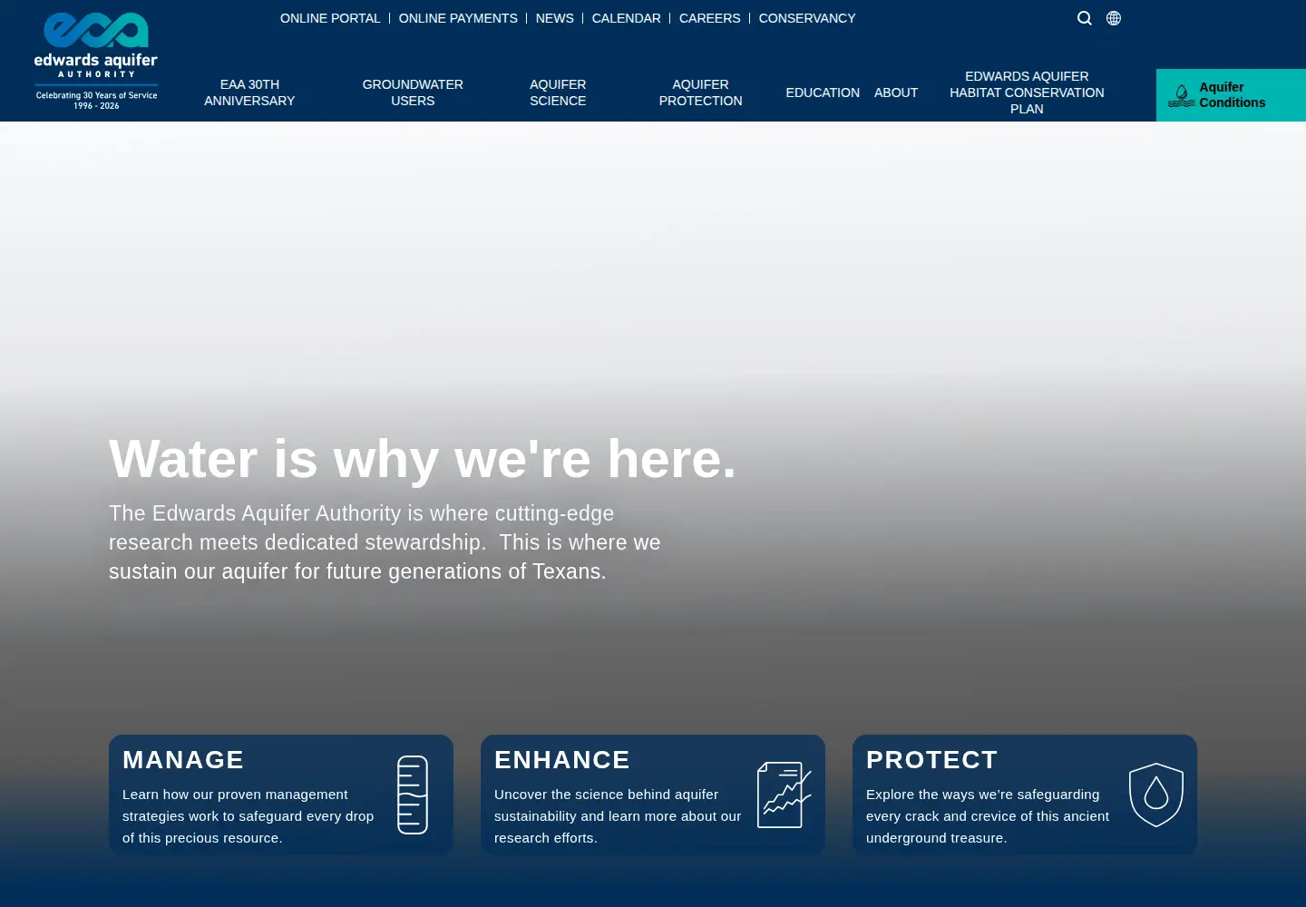Screenshot of edwardsaquifer.org