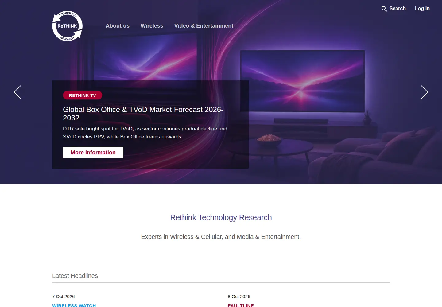 Screenshot of rethinkresearch.biz