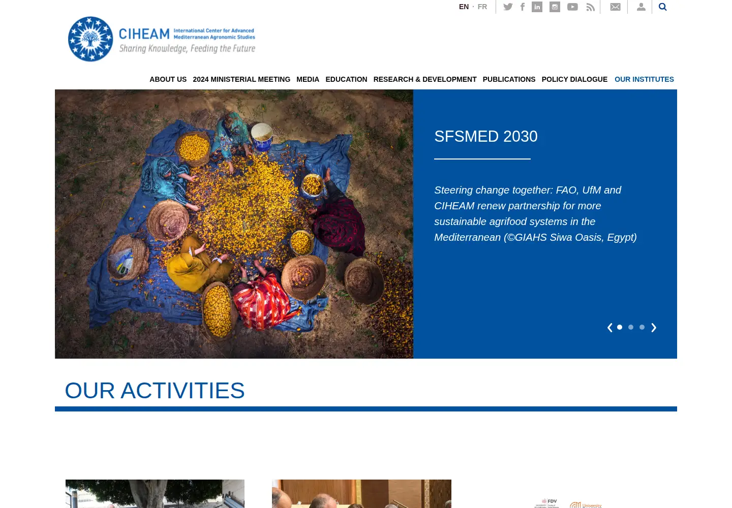 Screenshot of ciheam.org
