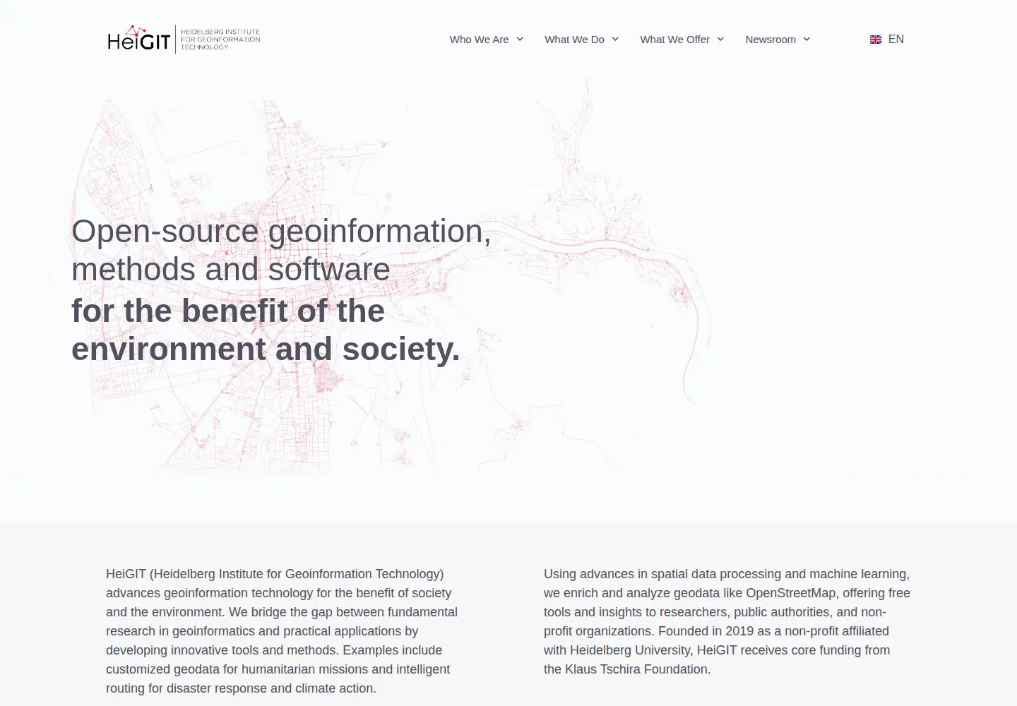 Screenshot of heigit.org