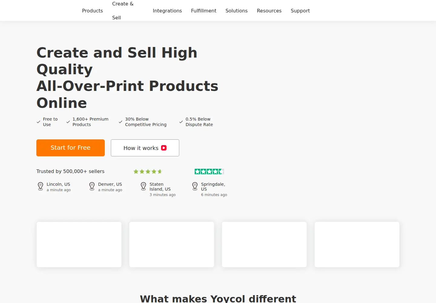Captured homepage of yoycol.com in the current scan