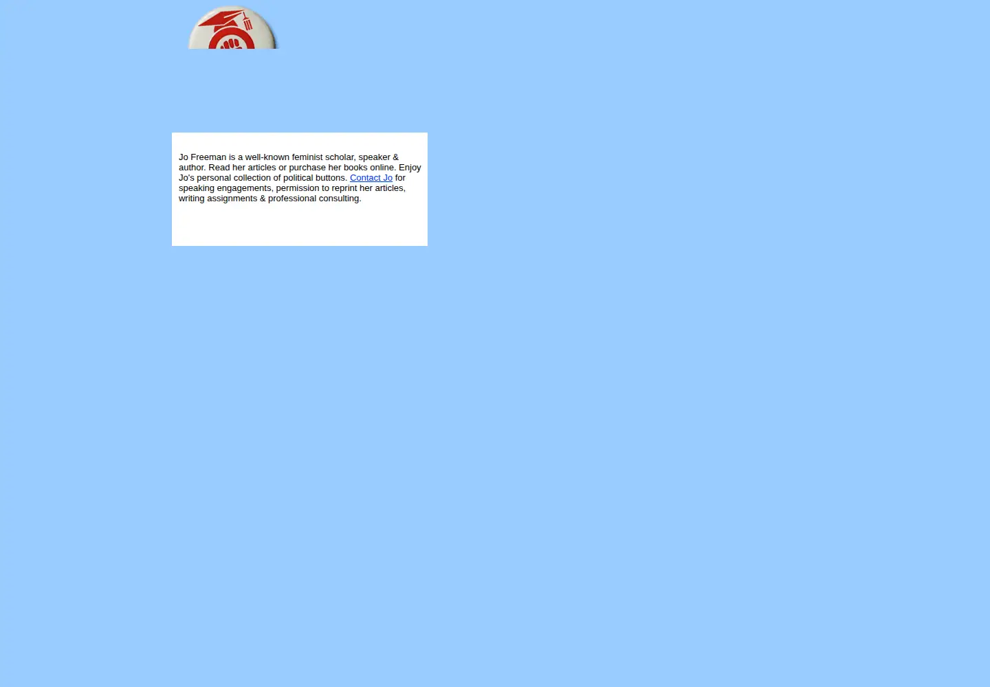 Screenshot of jofreeman.com