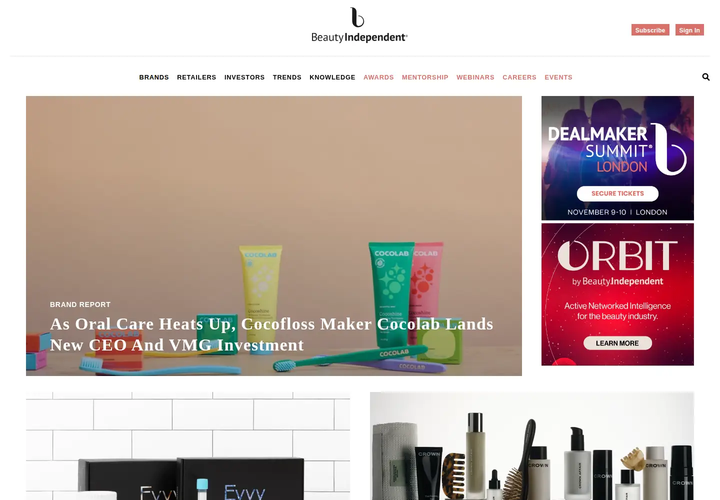 Screenshot of beautyindependent.com