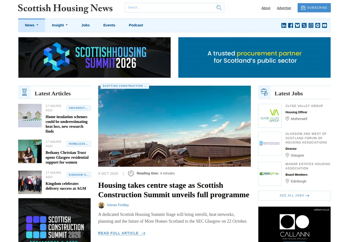 Screenshot of scottishhousingnews.com