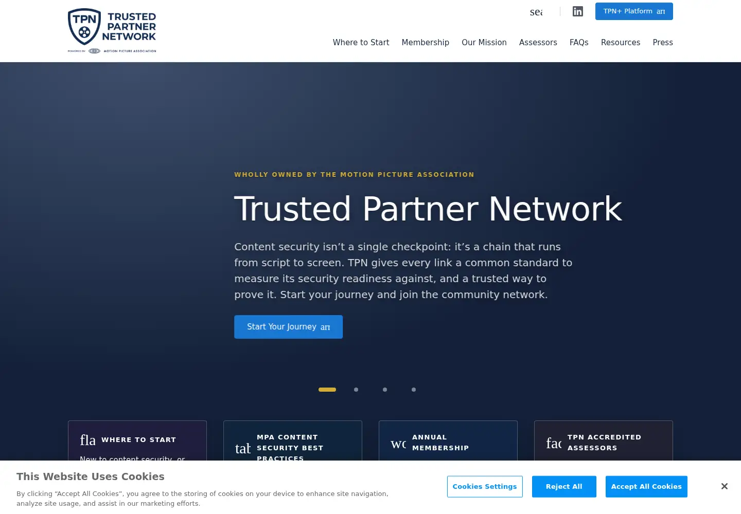 Captured homepage of ttpn.org in the current scan