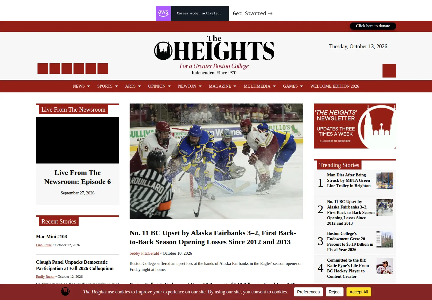 Screenshot of bcheights.com