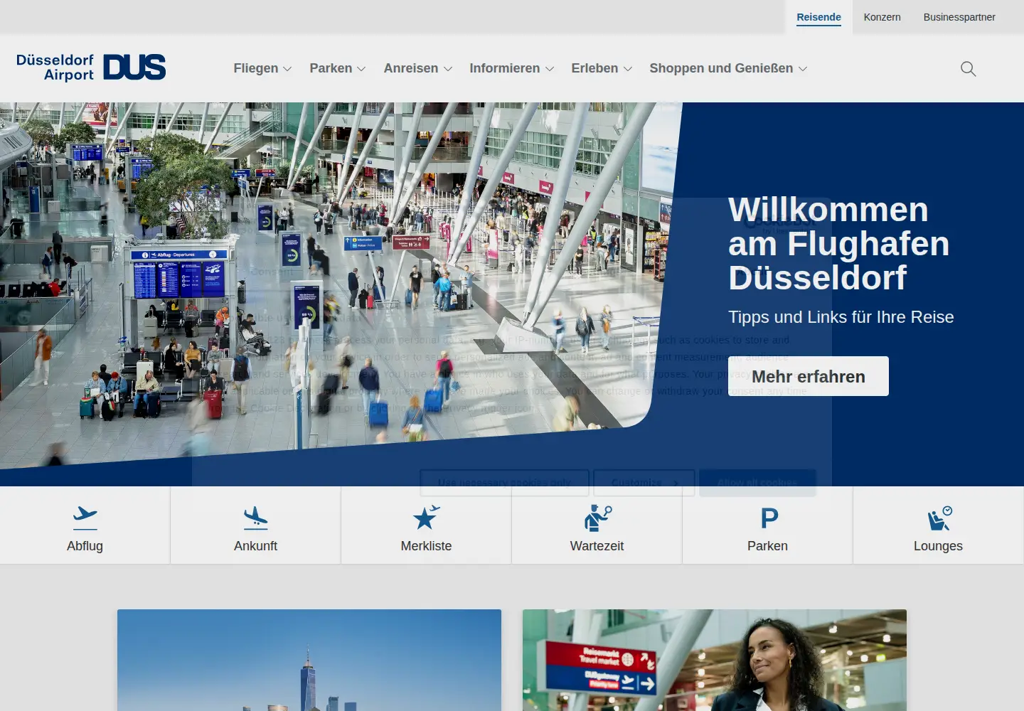 Screenshot of dus.com