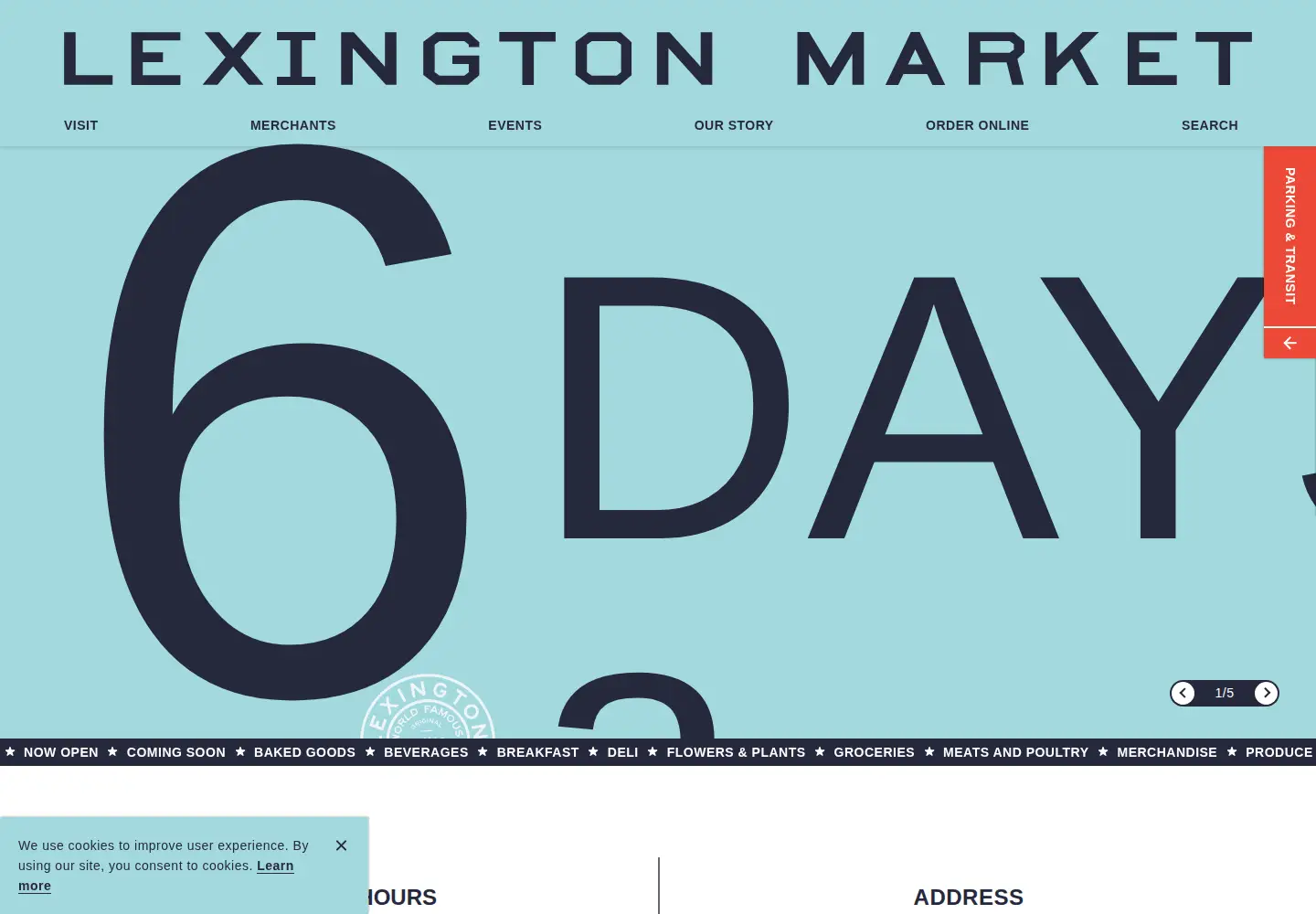 Screenshot of lexingtonmarket.com