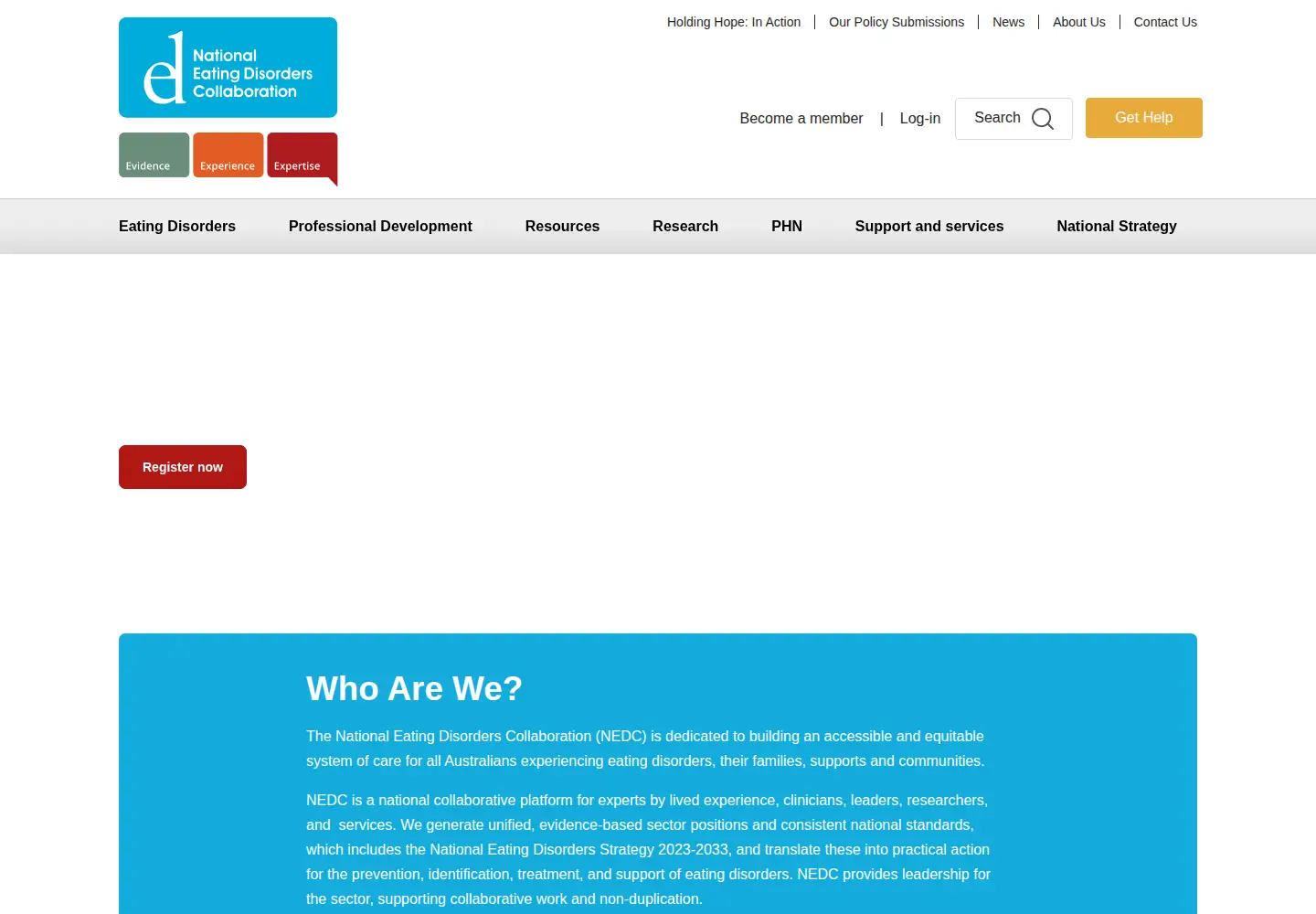 Screenshot of nedc.com.au