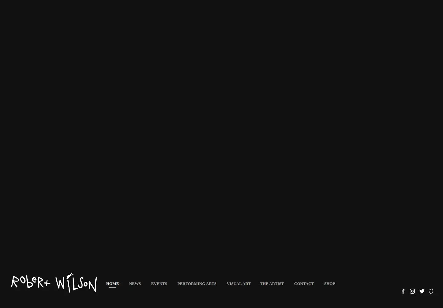 Captured homepage of robertwilson.com in the current scan