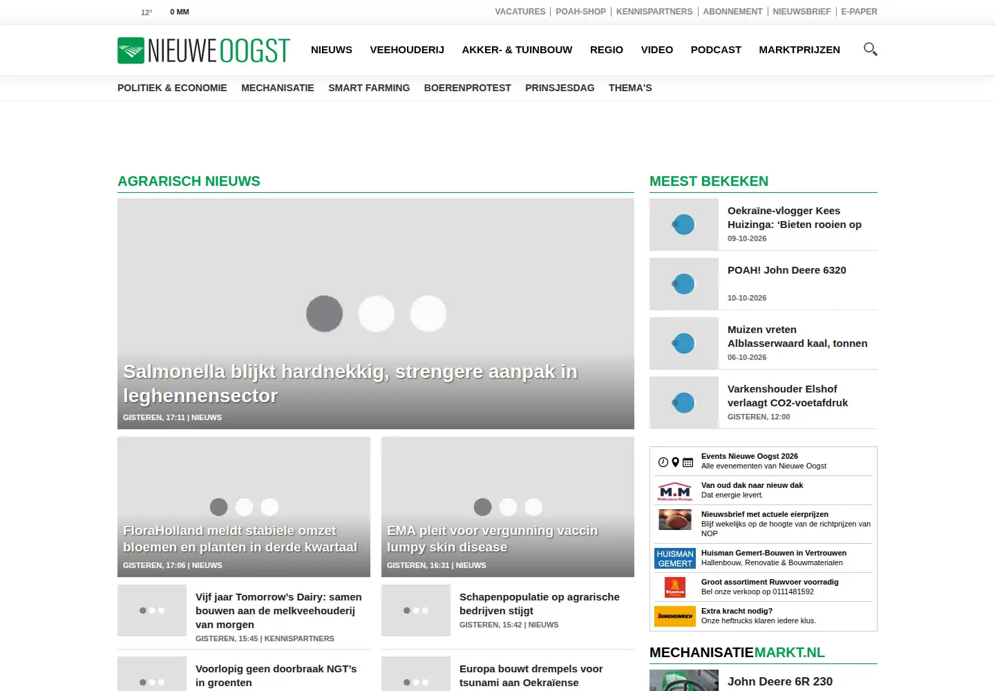 Screenshot of nieuweoogst.nl