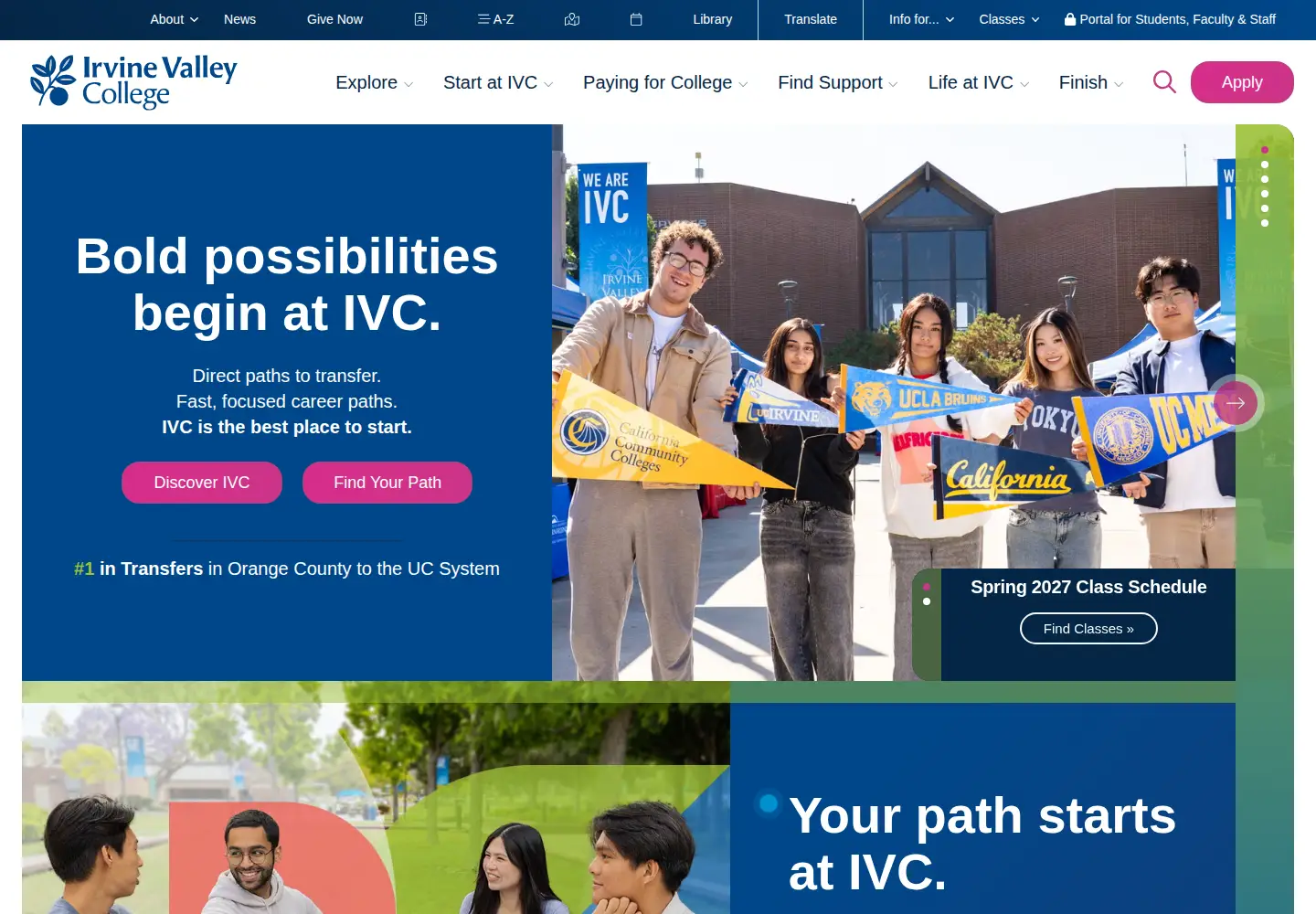 Screenshot of ivc.edu