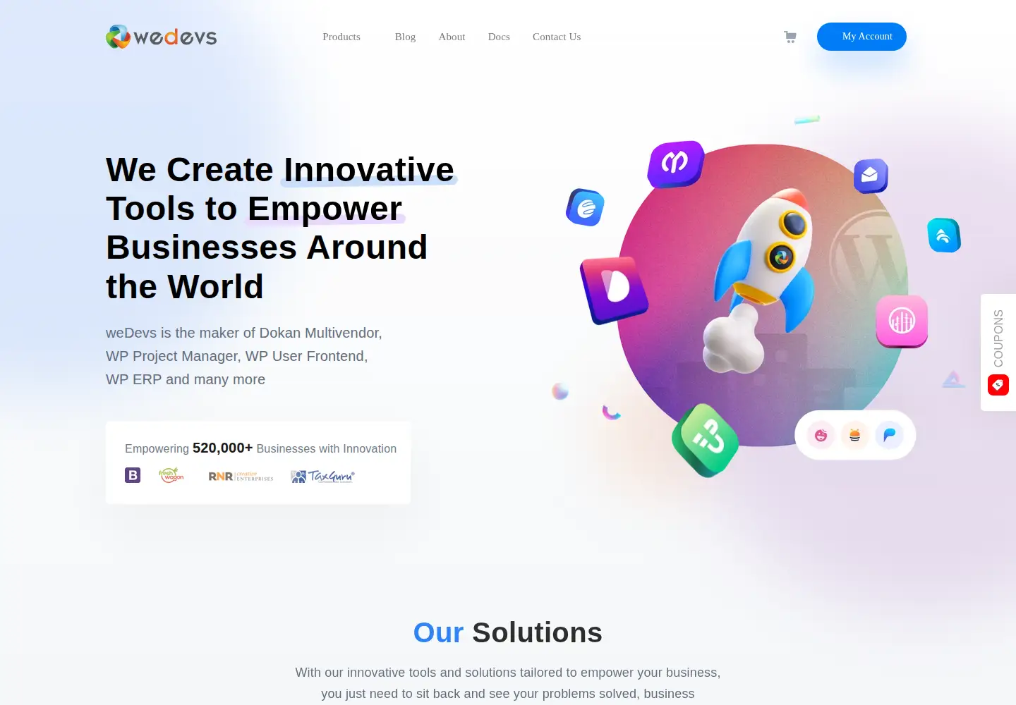 Screenshot of wedevs.com