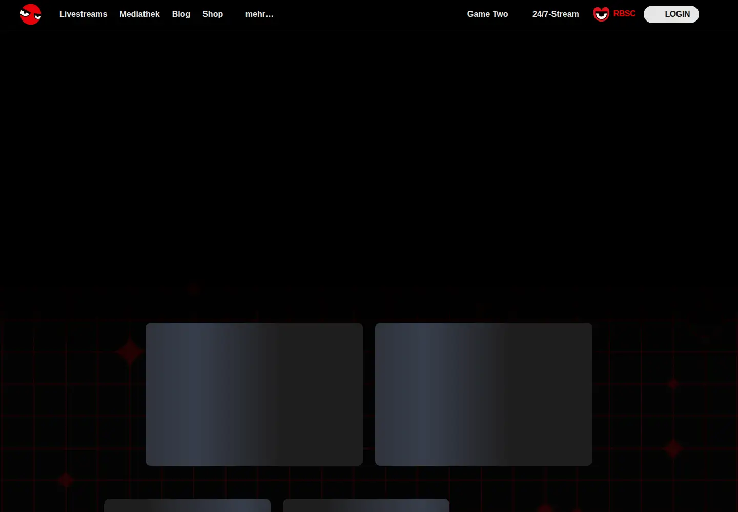 Captured homepage of rocketbeans.tv in the current scan