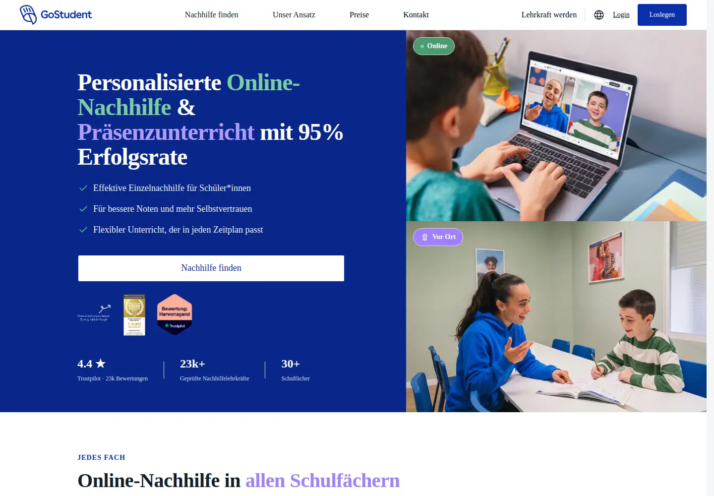 Screenshot of gostudent.org